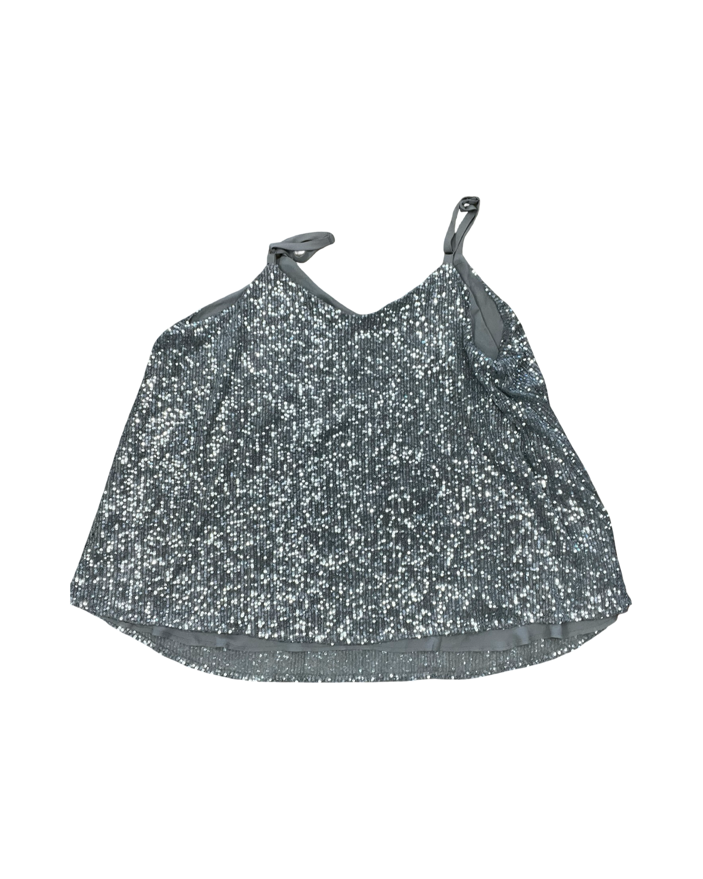 Top Sleeveless By Torrid In Silver, Size:2X