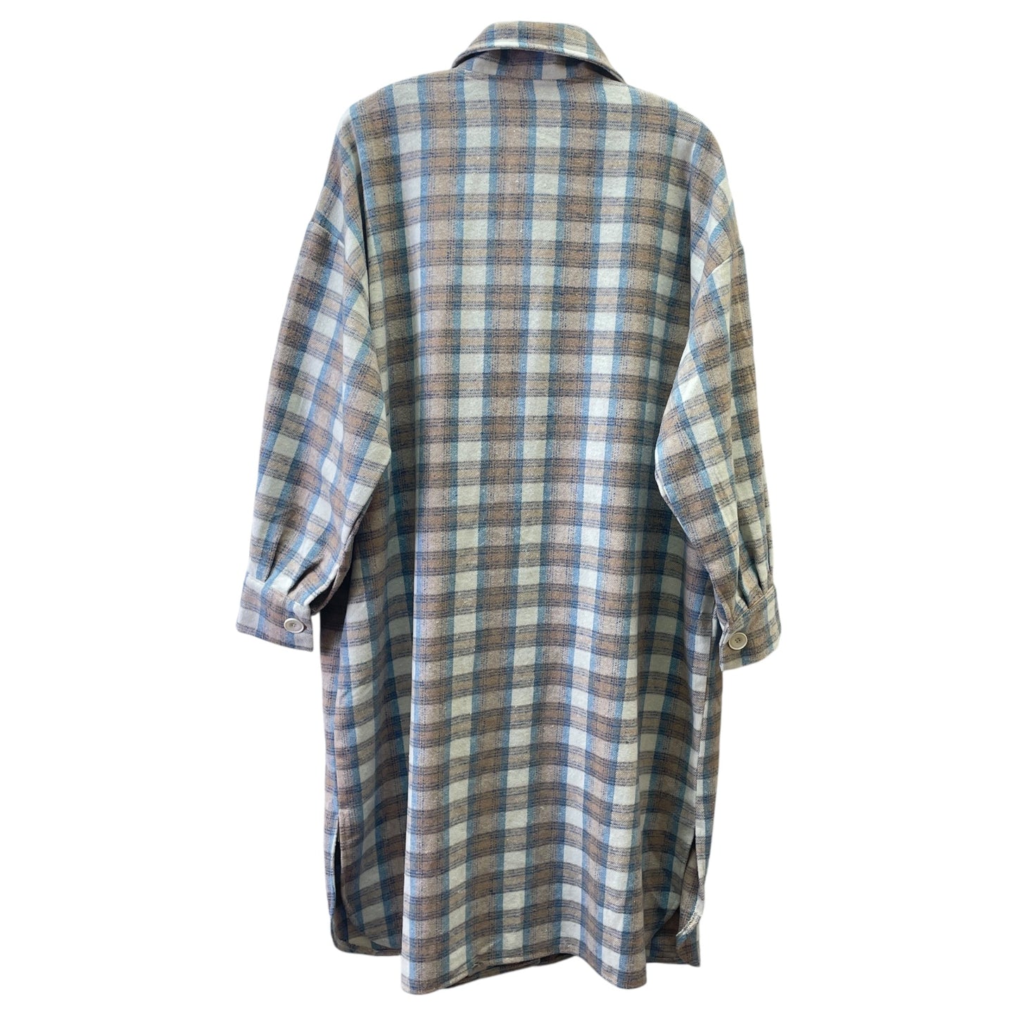 Jacket Shirt By Fashion Nova In Cream, Size:S