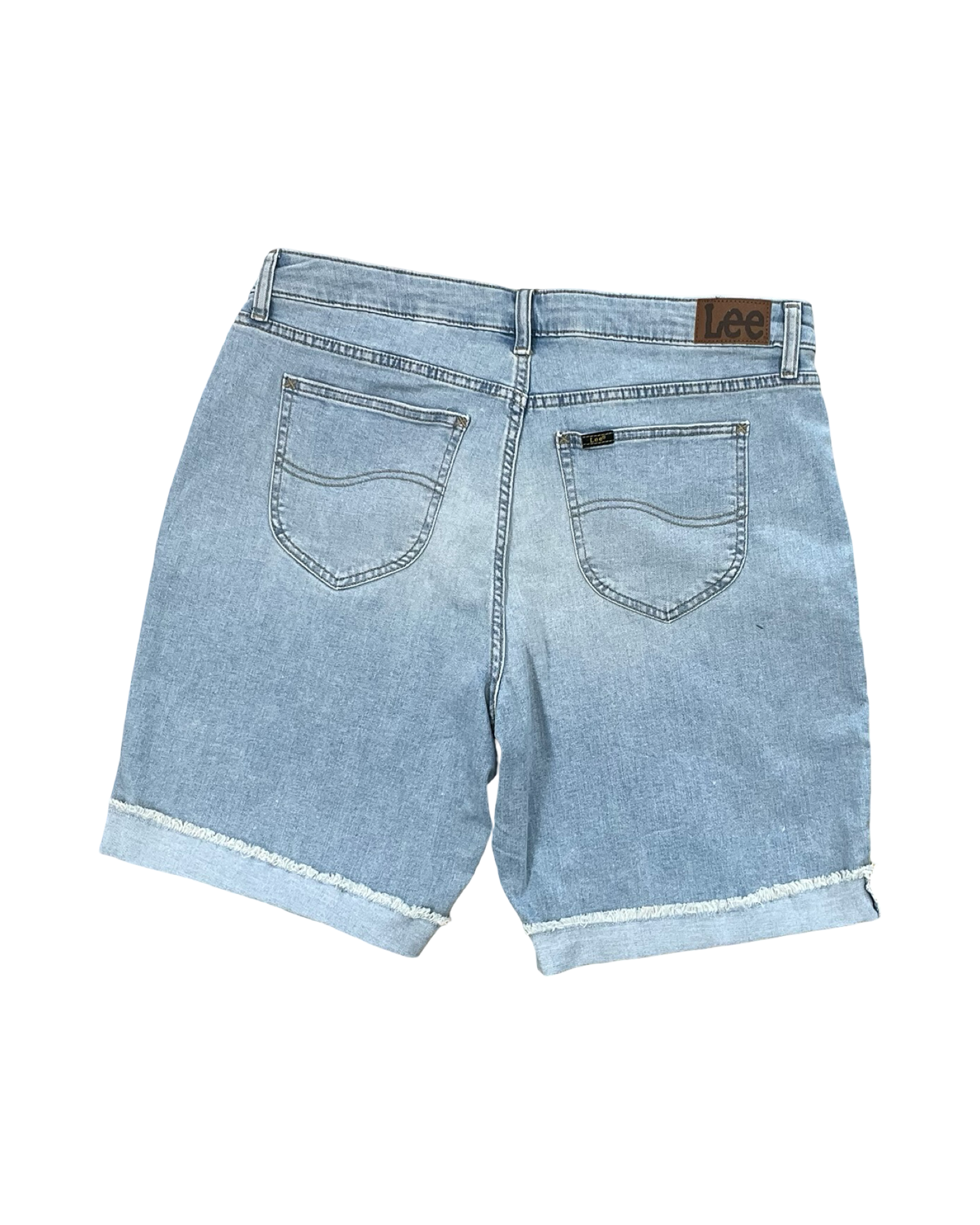 Shorts By Lee In Blue Denim, Size:16
