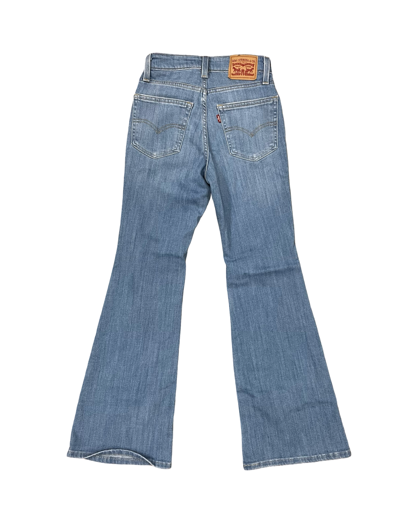 Jeans Flared By Levis In Blue Denim, Size:0