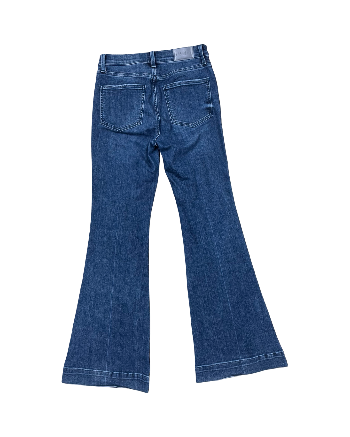 Jeans Flared By Pistola In Blue Denim, Size:2