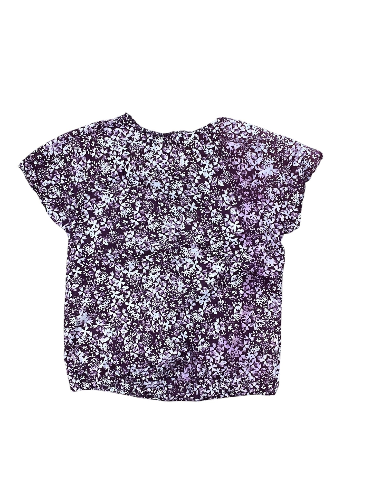 Top Ss By Eddie Bauer In Purple & White, Size:M