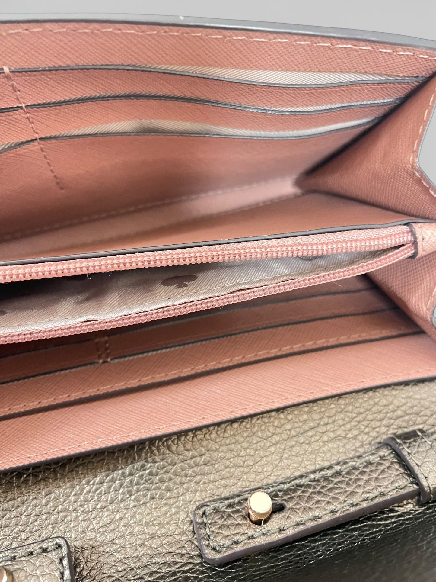 Crossbody Designer By Kate Spade In Bronze, Size:Small
