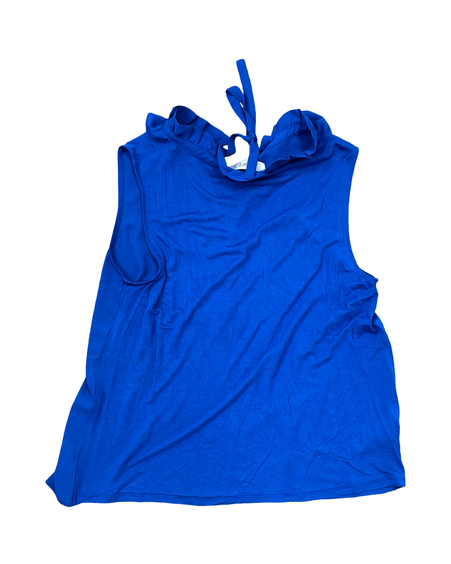 Top Sleeveless By Loft In Blue, Size:L