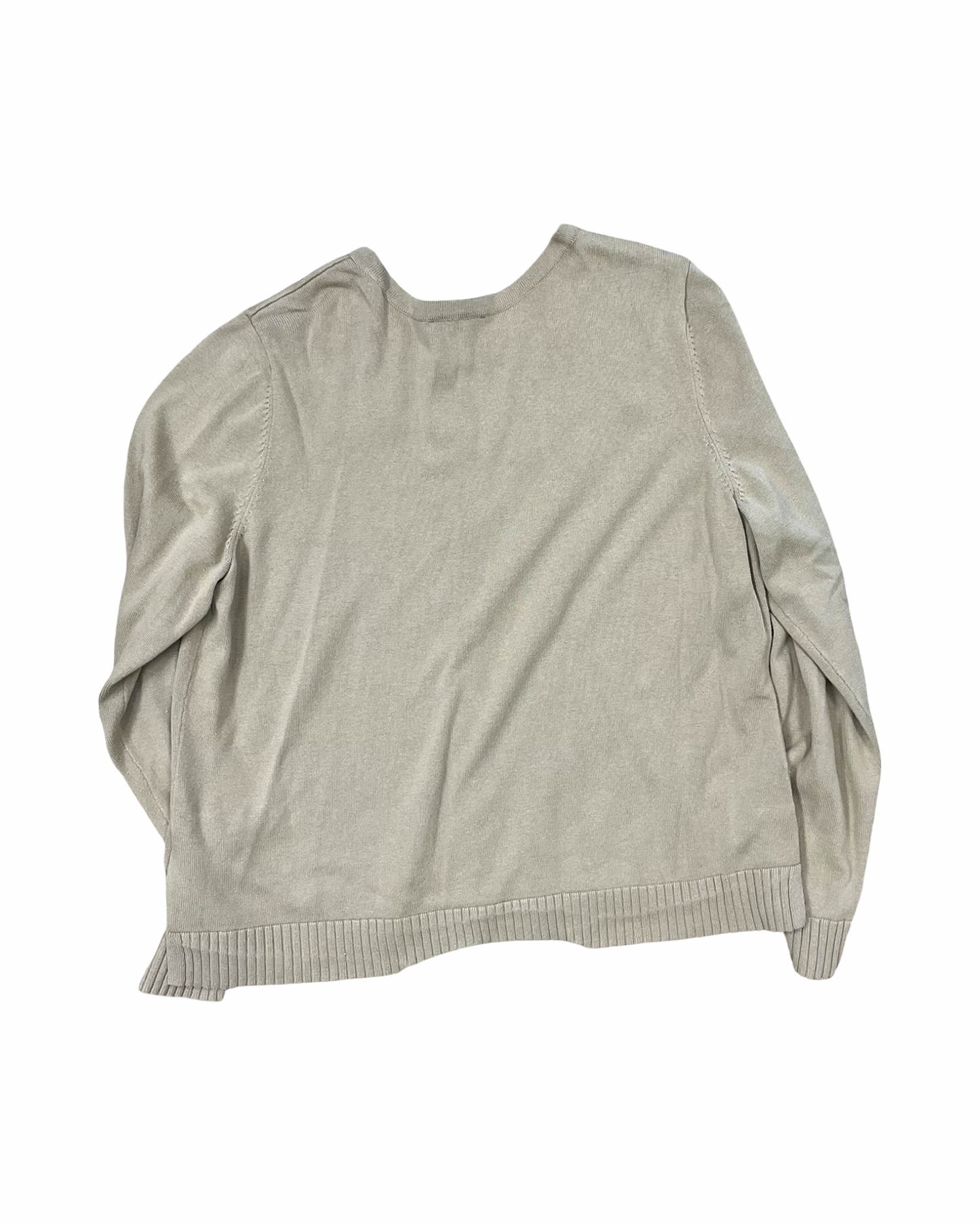 Cardigan By Isaac Mizrahi In Brown, Size:L