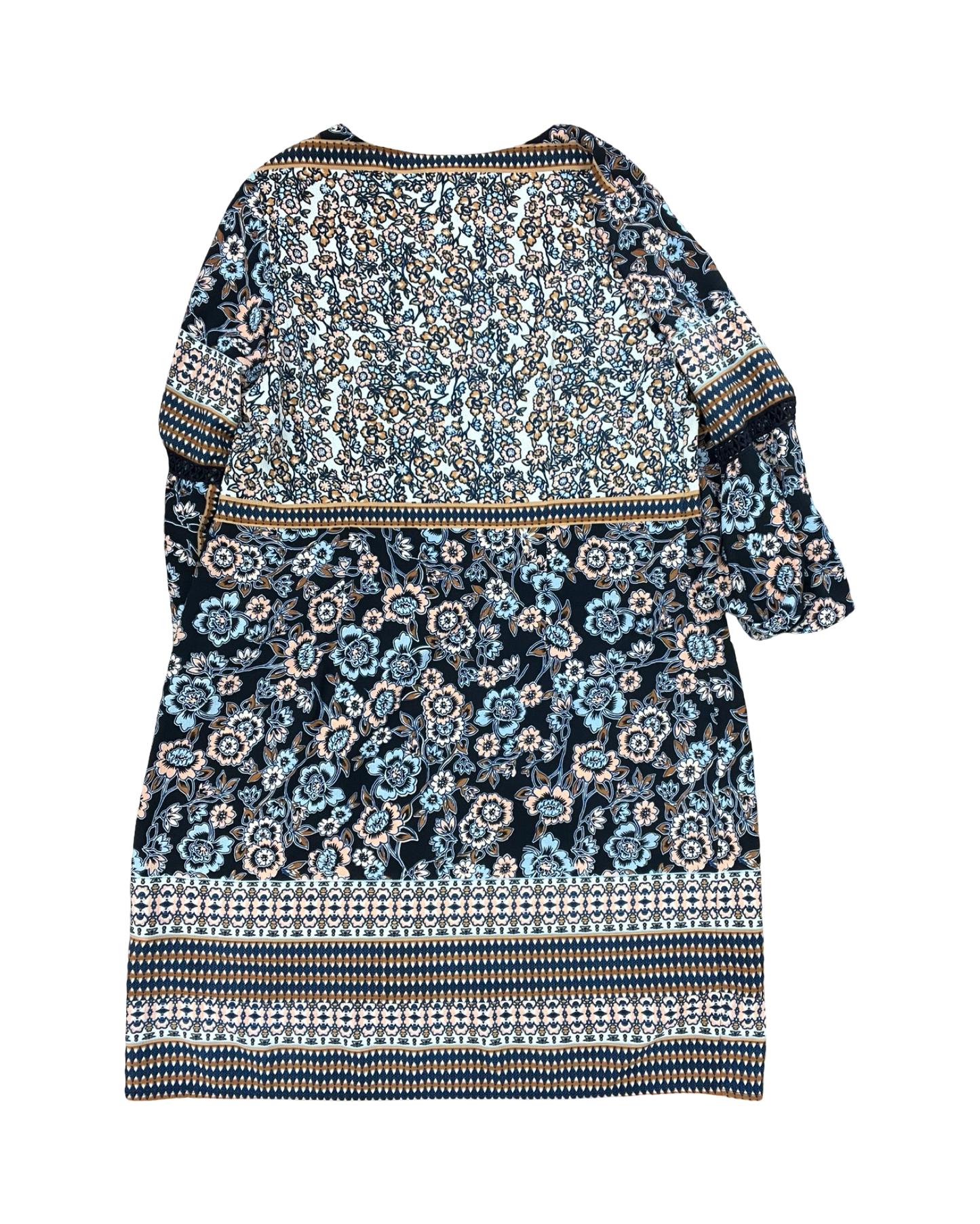 Dress Work By Westport In Blue & Pink, Size:1X