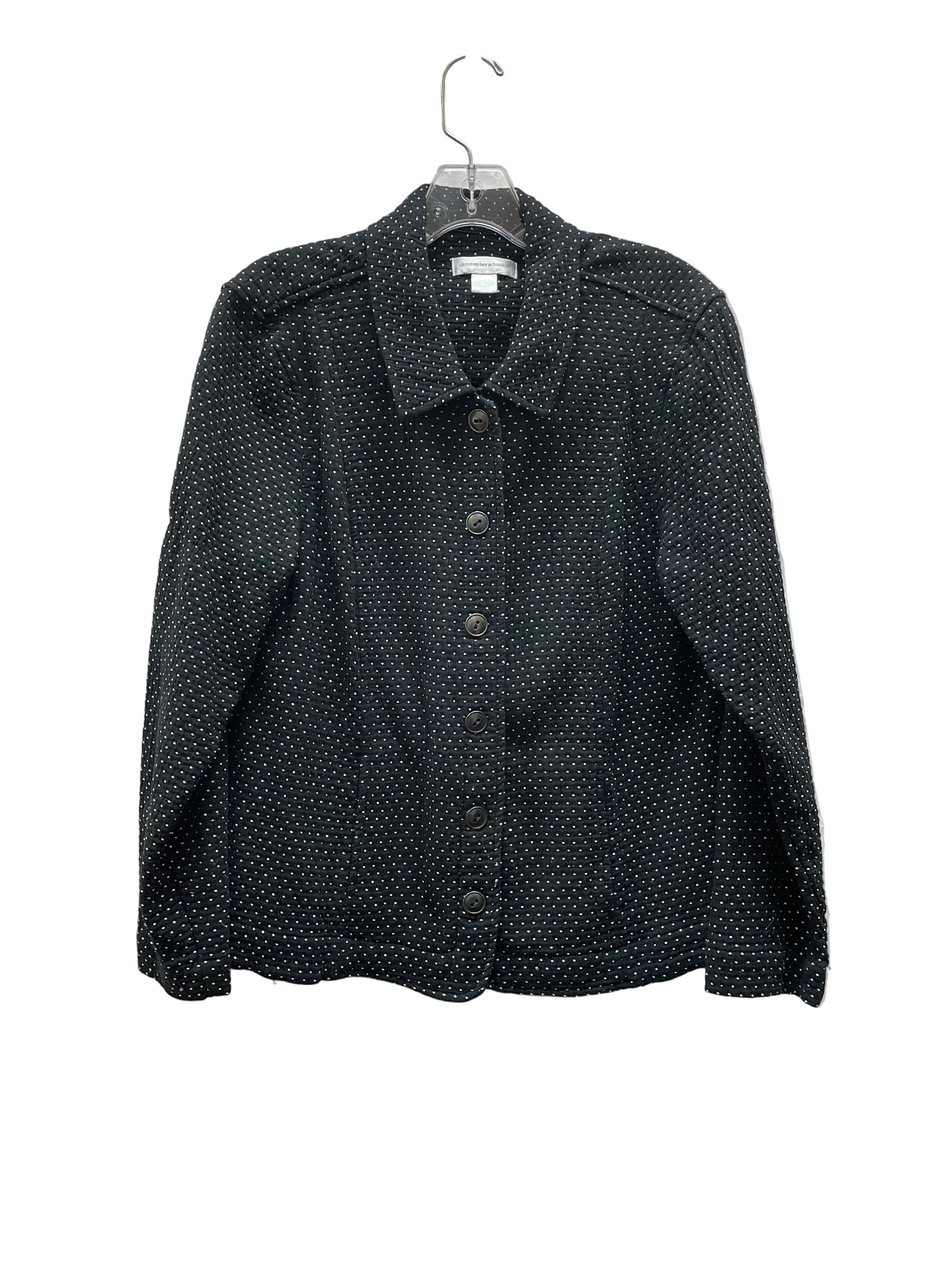 Blazer By Christopher And Banks In Black & White, Size:L