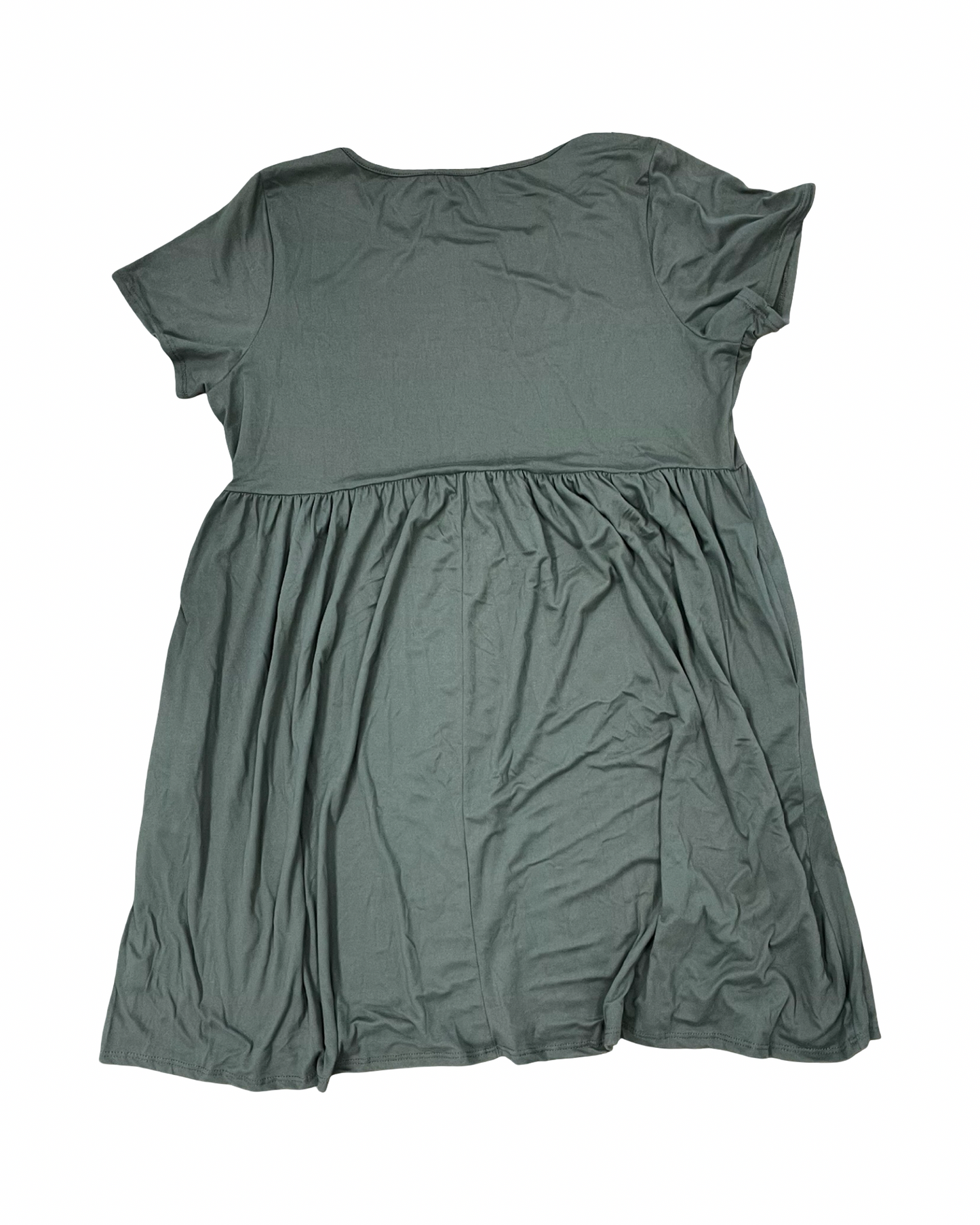 Dress Casual Midi By Vibe In Green, Size:1X