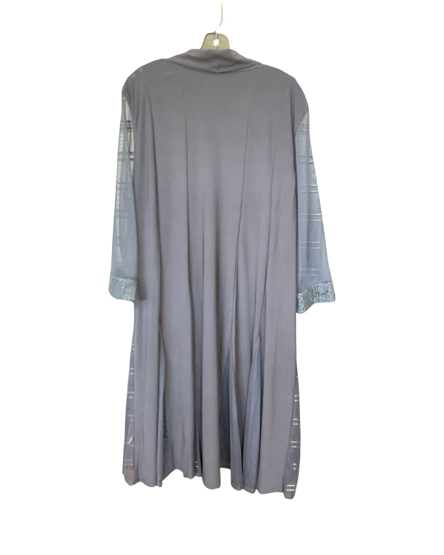 Dress Party Midi By R And M Richards In Navy, Size:1X