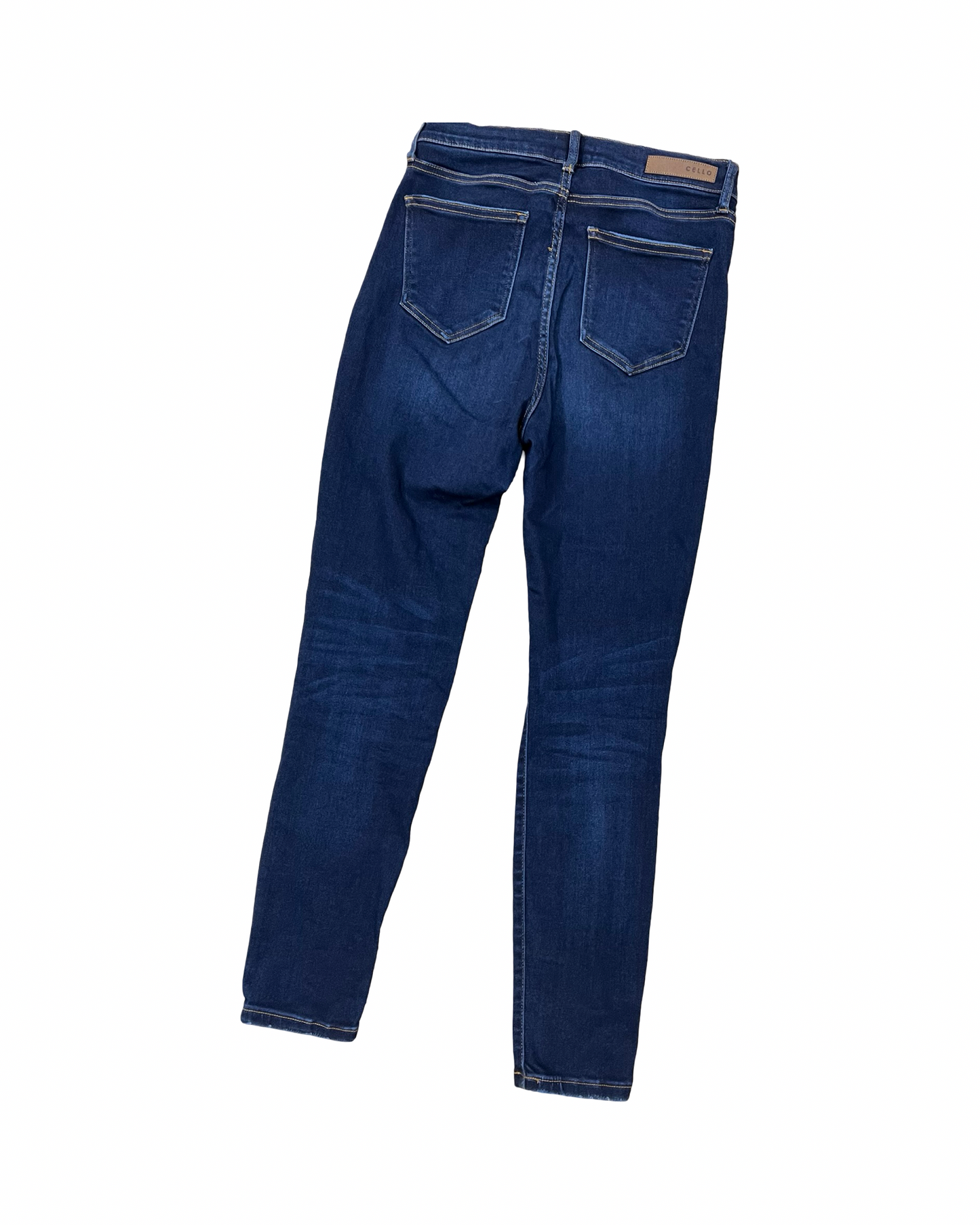 Jeans Skinny By Cello In Blue Denim, Size:L