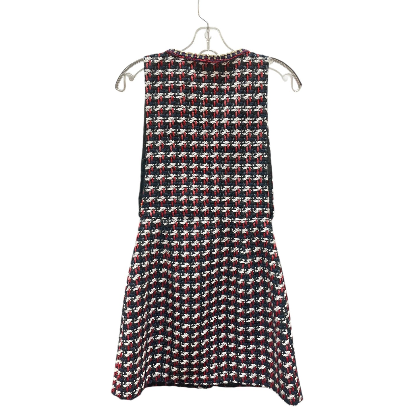 Dress Casual Short By Zara Basic In Blue & Red, Size:Xs