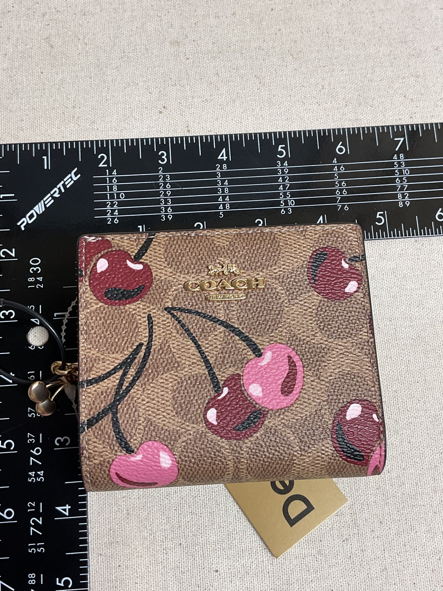 Wallet Designer By Coach In Brown & Red, Size:Small