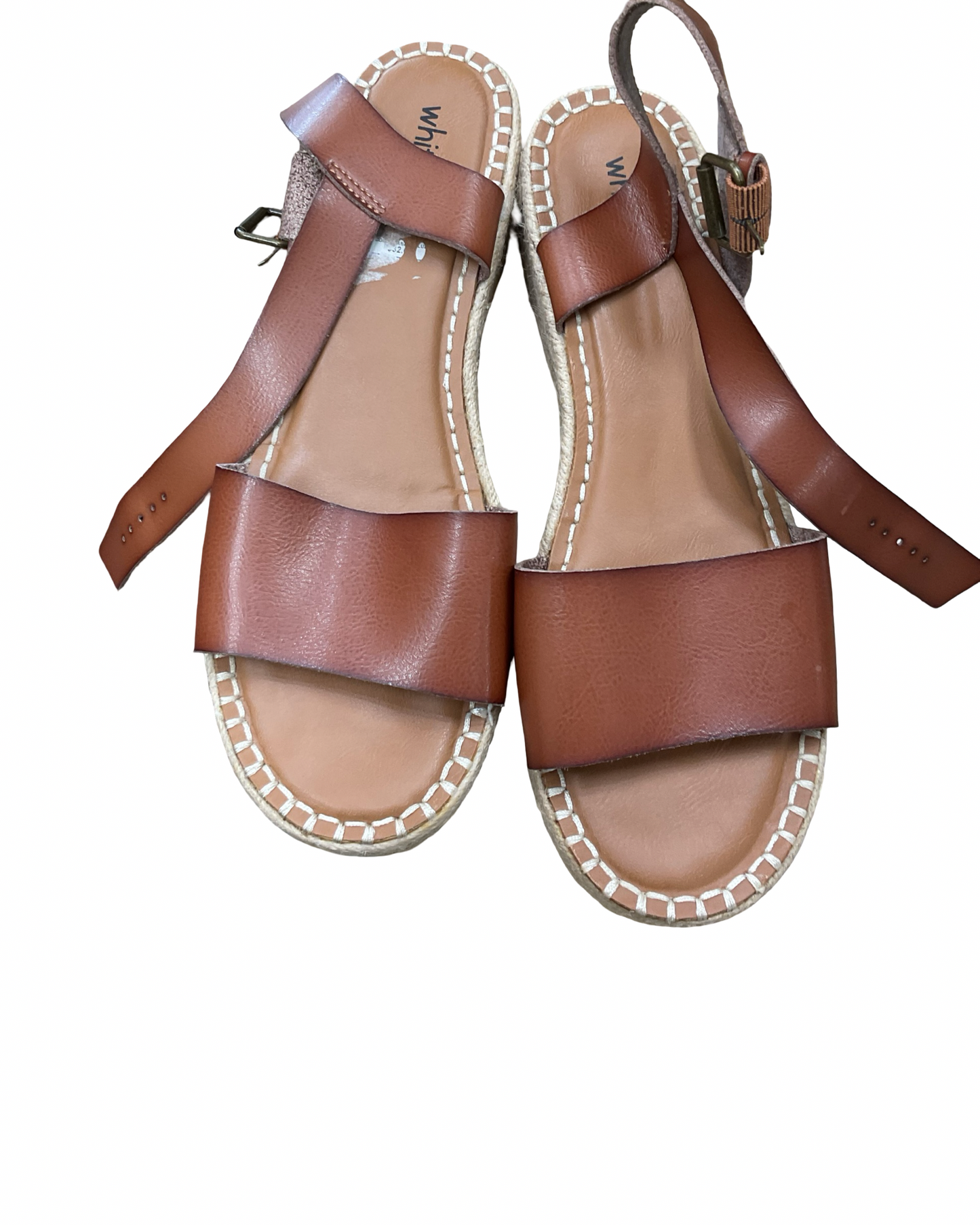 Sandals Heels Block By White Mountain In Tan, Size:11