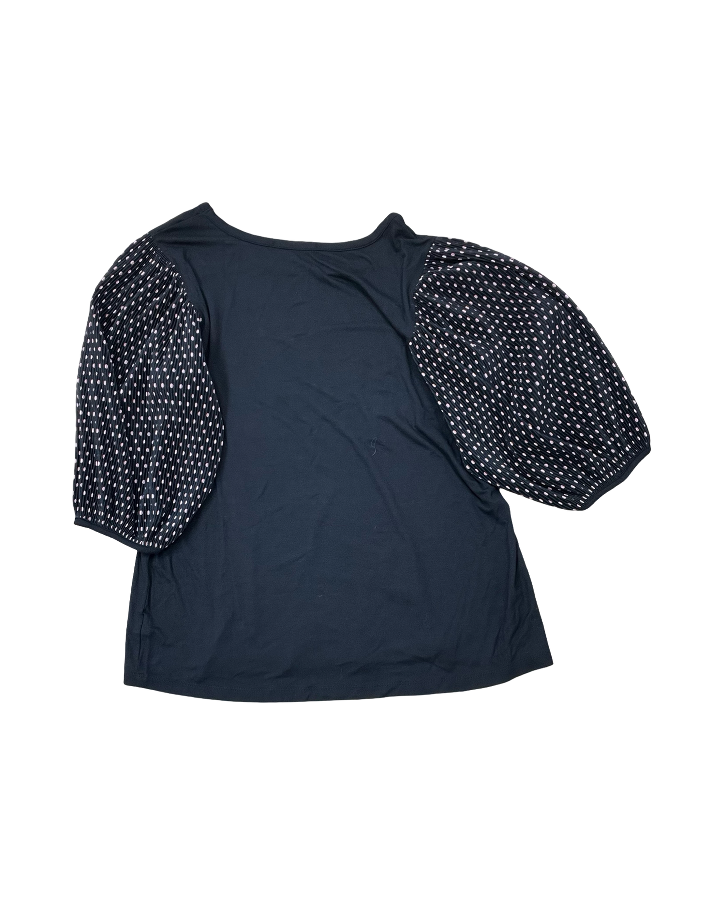 Top 3/4 Sleeve By Kim & Cami In Black & Pink, Size:M