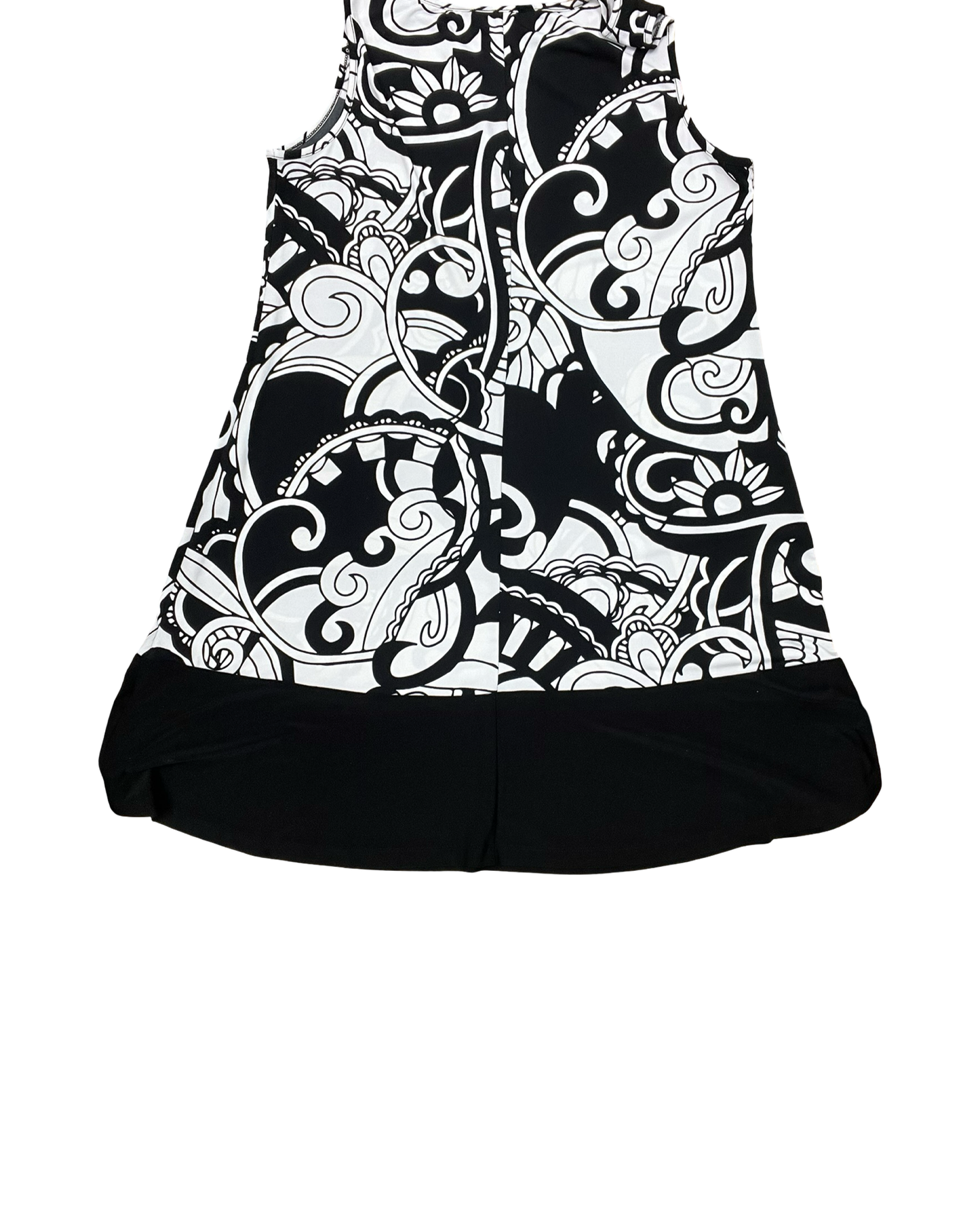 Dress Casual Midi By Clothes Mentor In Black & White, Size:Xl