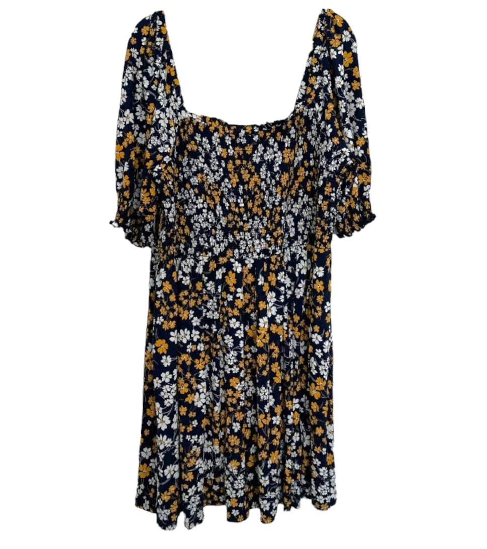 Jo Dee Smocked Off The Shoulder Dress Casual Short By Draper James In Floral Print, Size: 2X