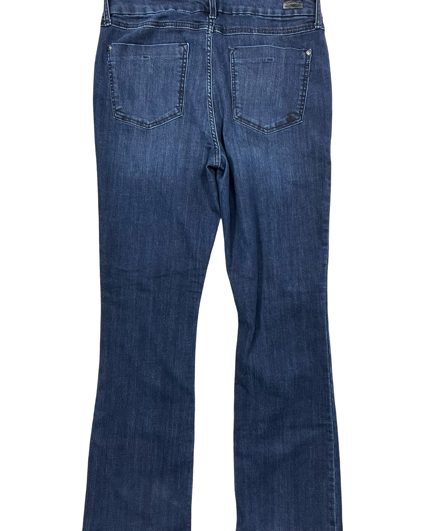 Jeans Boot Cut By Seven 7 In Blue Denim, Size:14