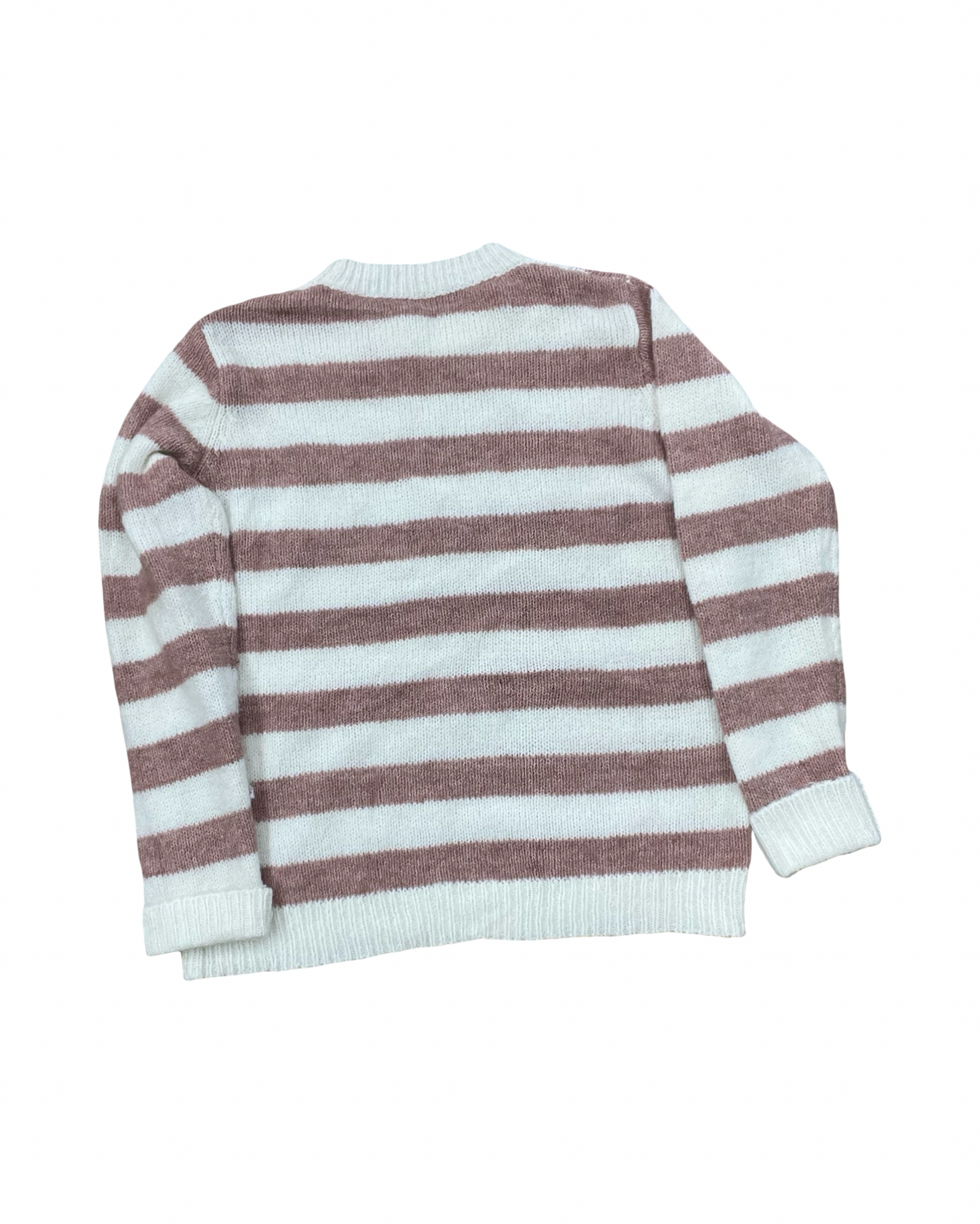 Sweater By Clothes Mentor In Brown & Cream, Size:M