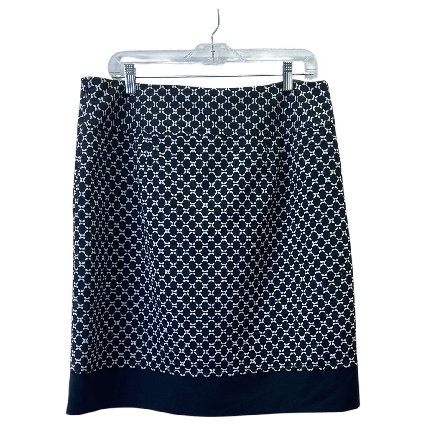 Skirt Midi By Ann Taylor In Black & White, Size:14