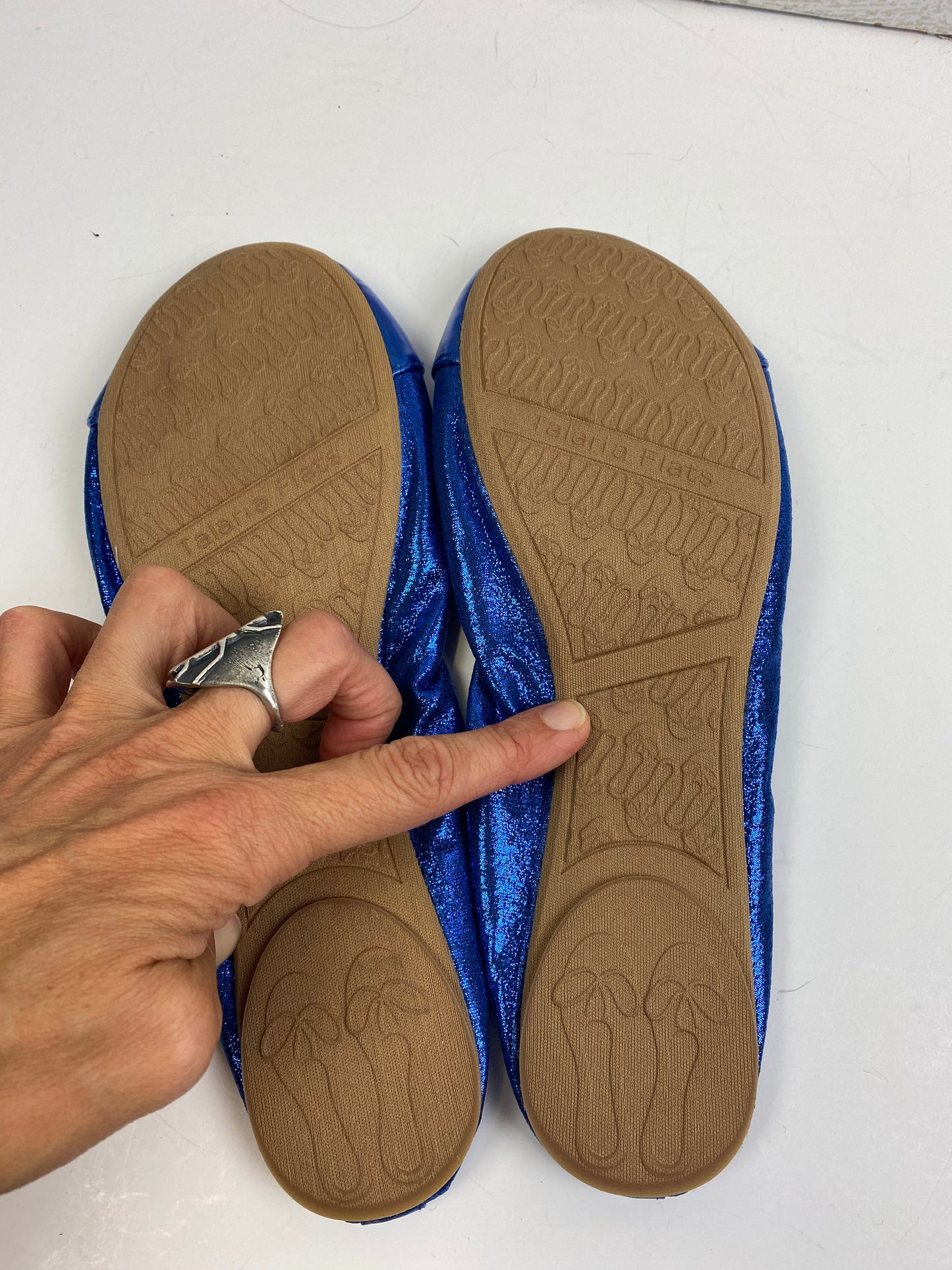 Shoes Flats By Clothes Mentor In Blue, Size: 10