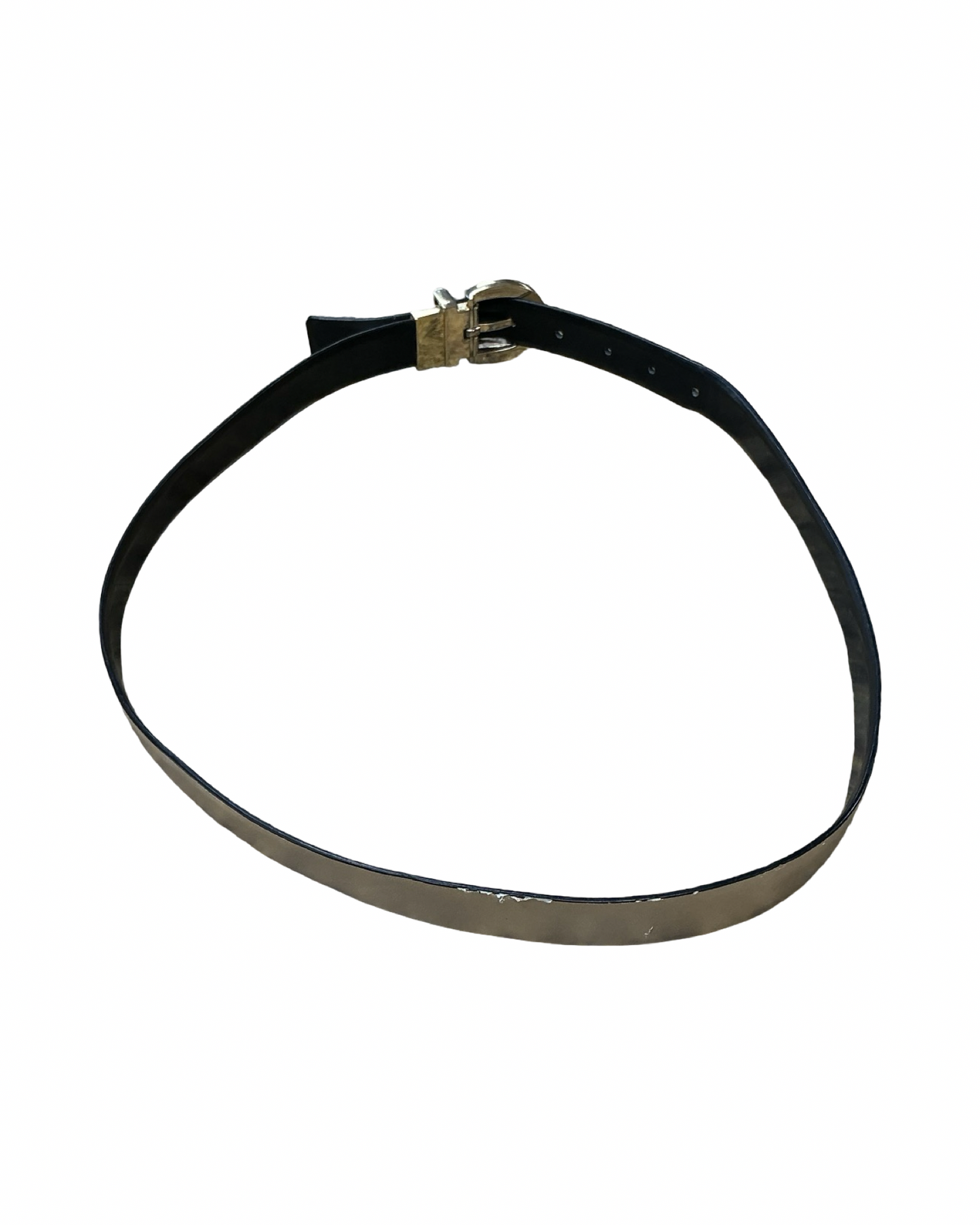 Belt By Clothes Mentor In Black & Gold
