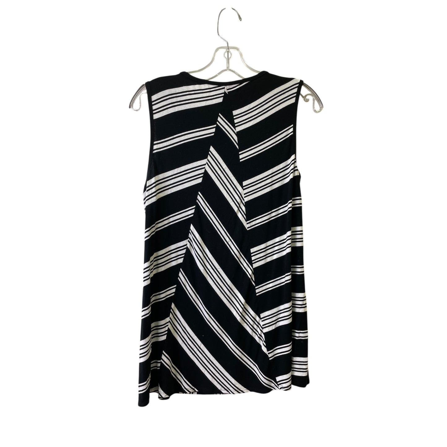 Top Sleeveless Basic By Vince Camuto In Black & White, Size:M
