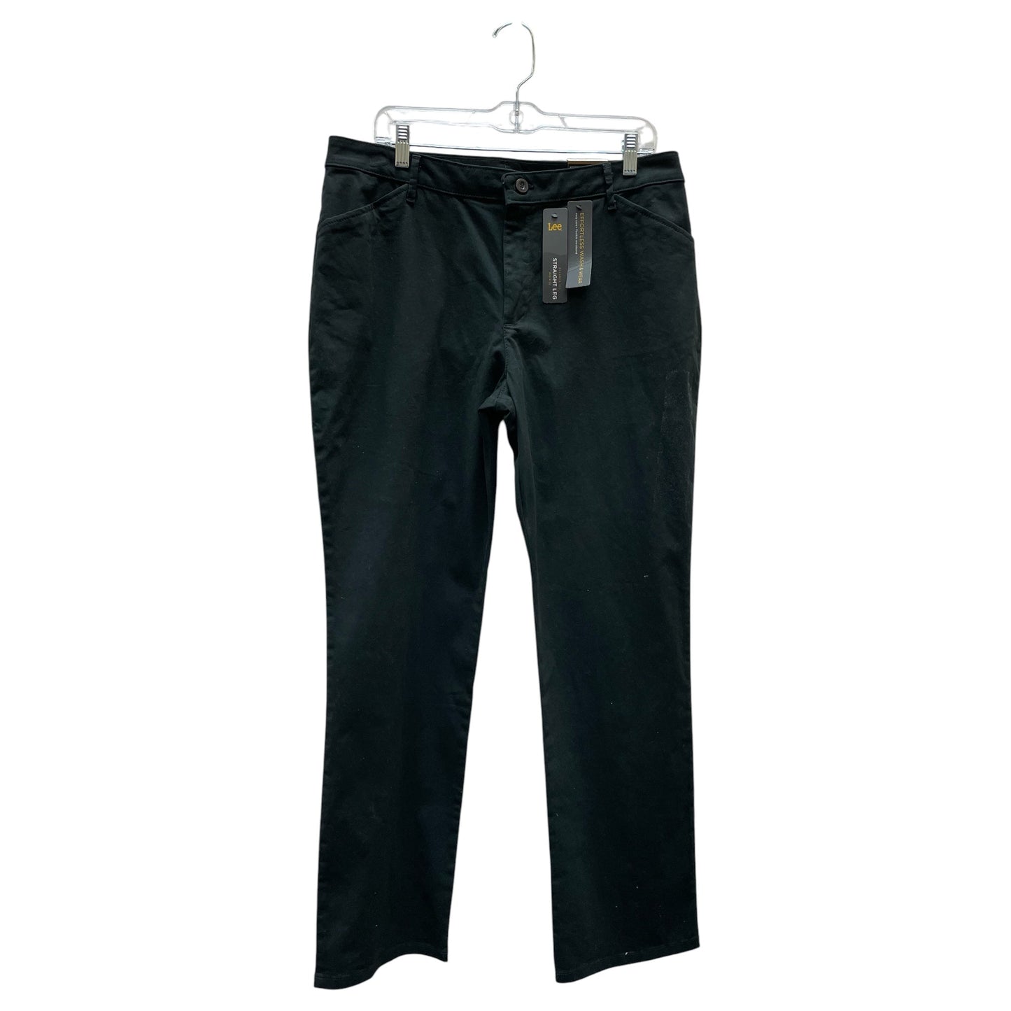Jeans Straight By Lee In Black, Size:14