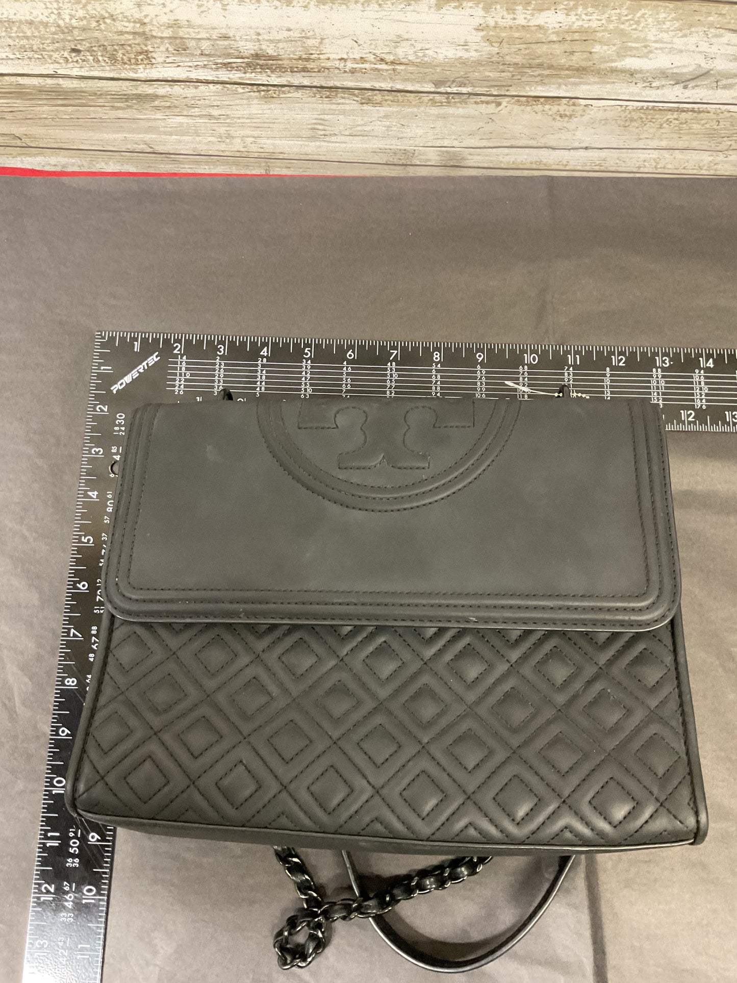 Handbag Designer By Tory Burch In Black, Size:Large