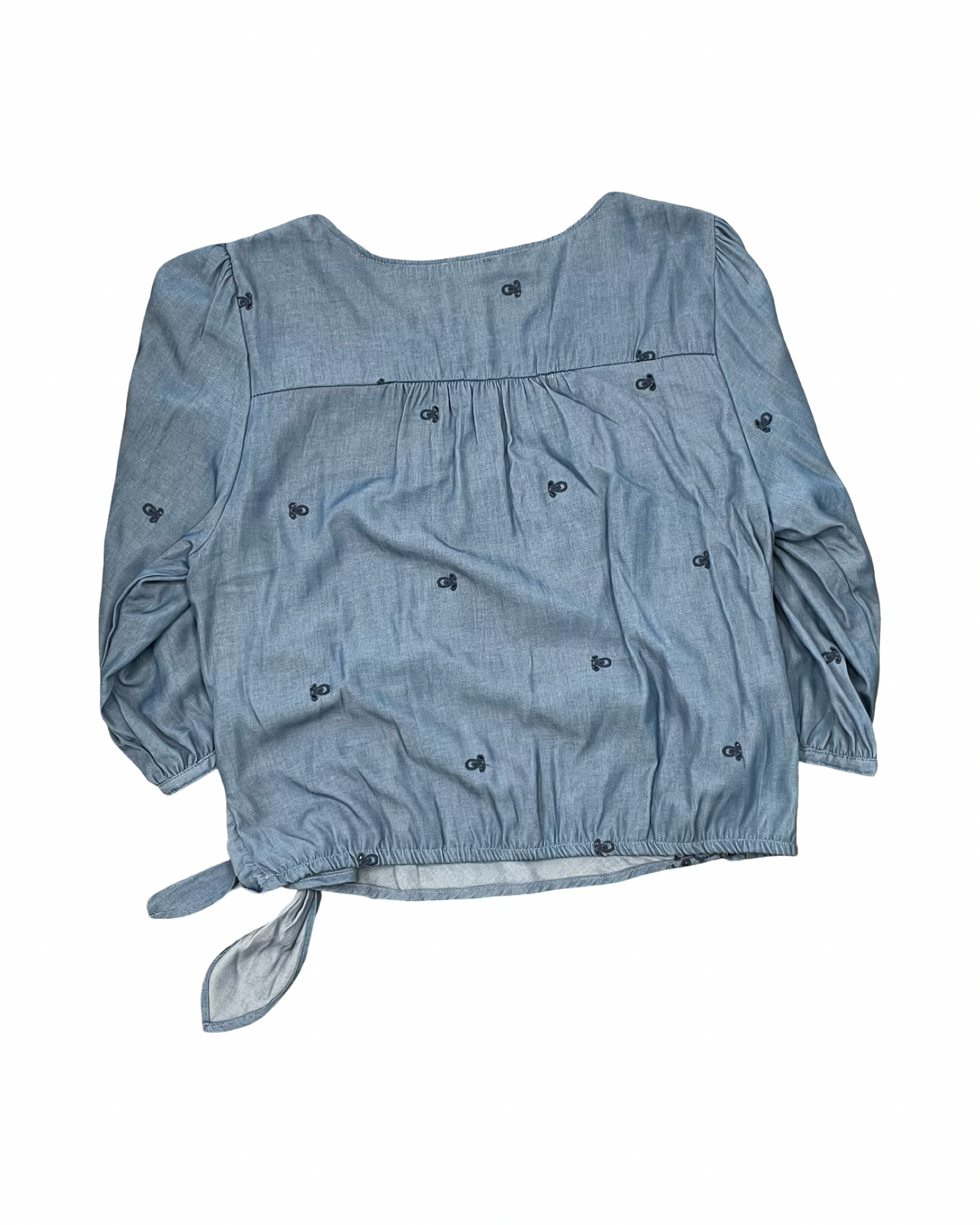 Top 3/4 Sleeve By Clothes Mentor In Blue, Size:L