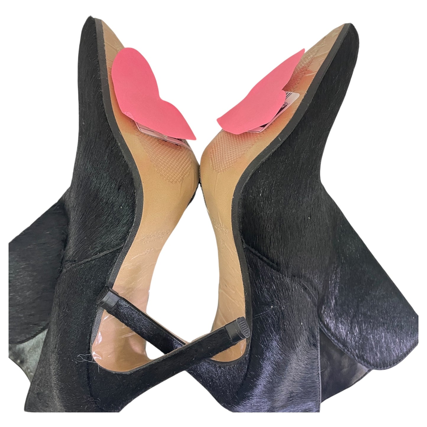 BOOTS ANKLE HEELS by ZARA BASIC in BLACK, Size:7