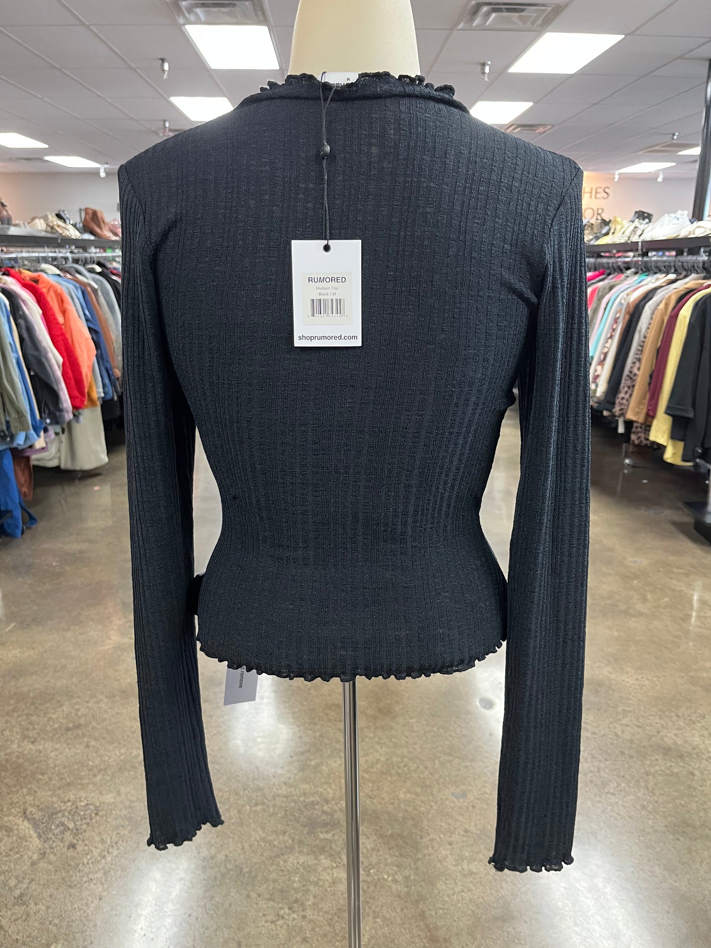 Top Ls By Clothes Mentor In Black, Size:M