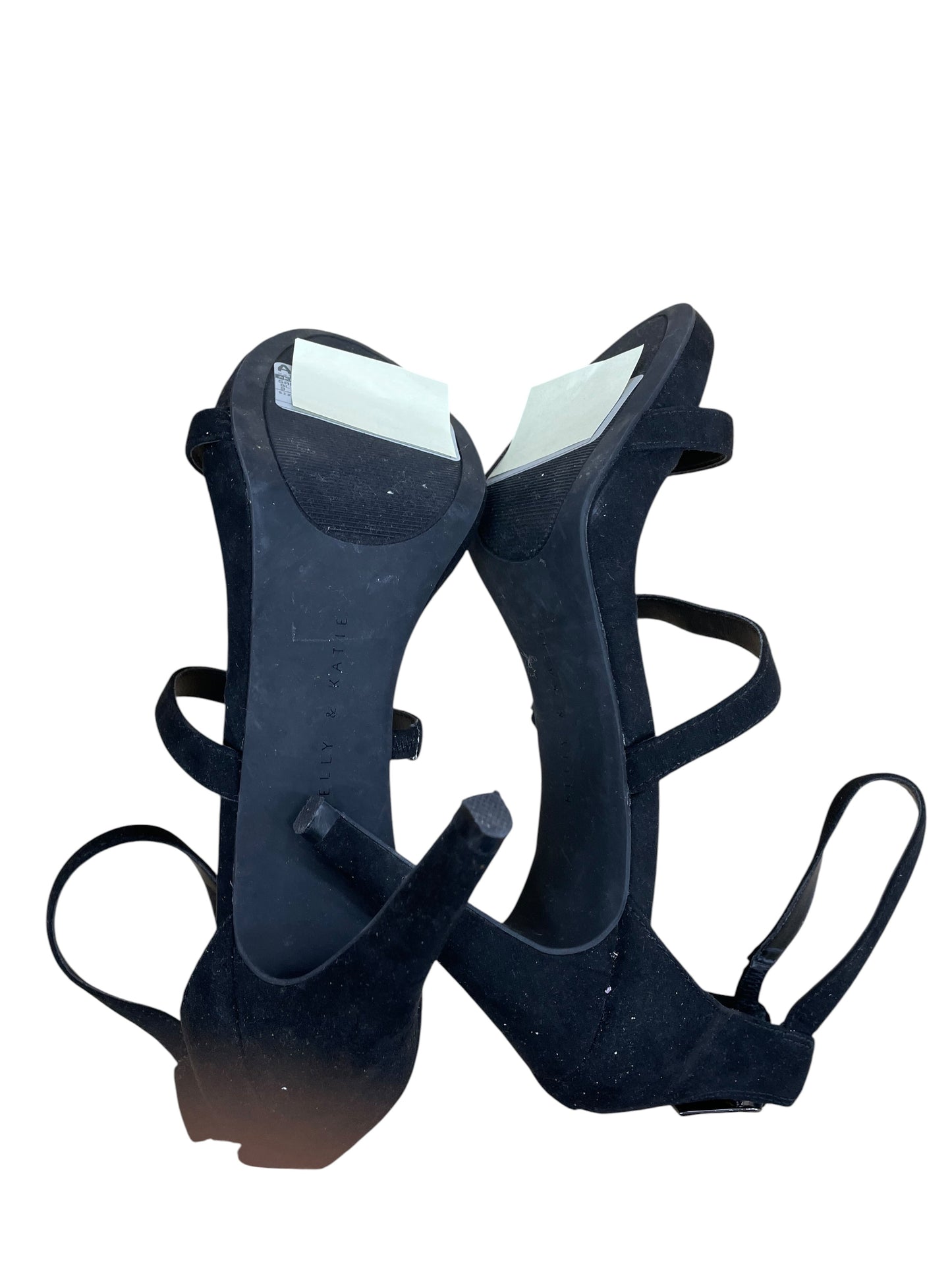 Sandals Heels Stiletto By Kelly And Katie In Black, Size:9.5