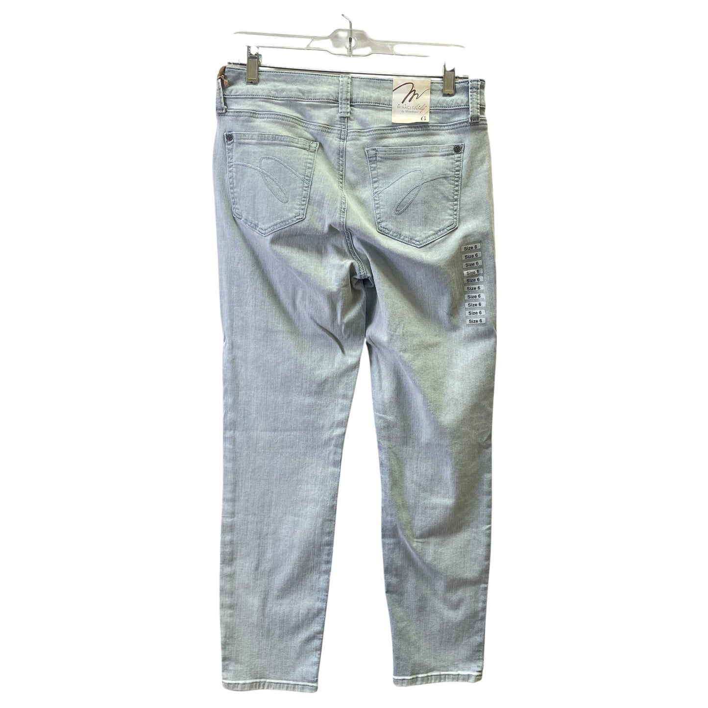 Jeans Straight By Miraclesuit In Blue, Size:6