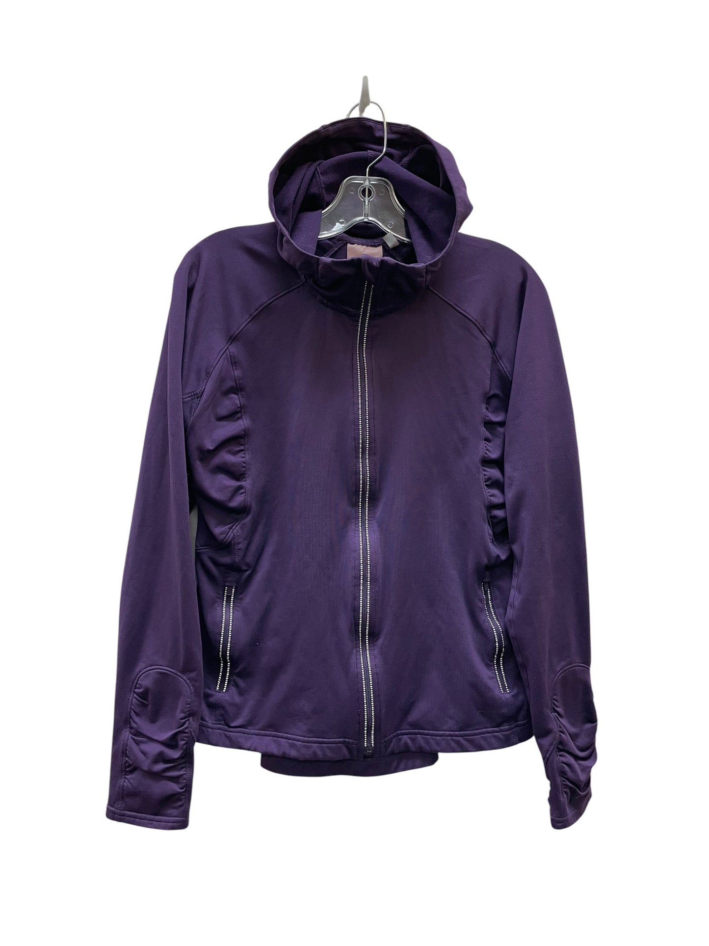 Athletic Top Ls Hoodie By Athleta In Purple, Size:M