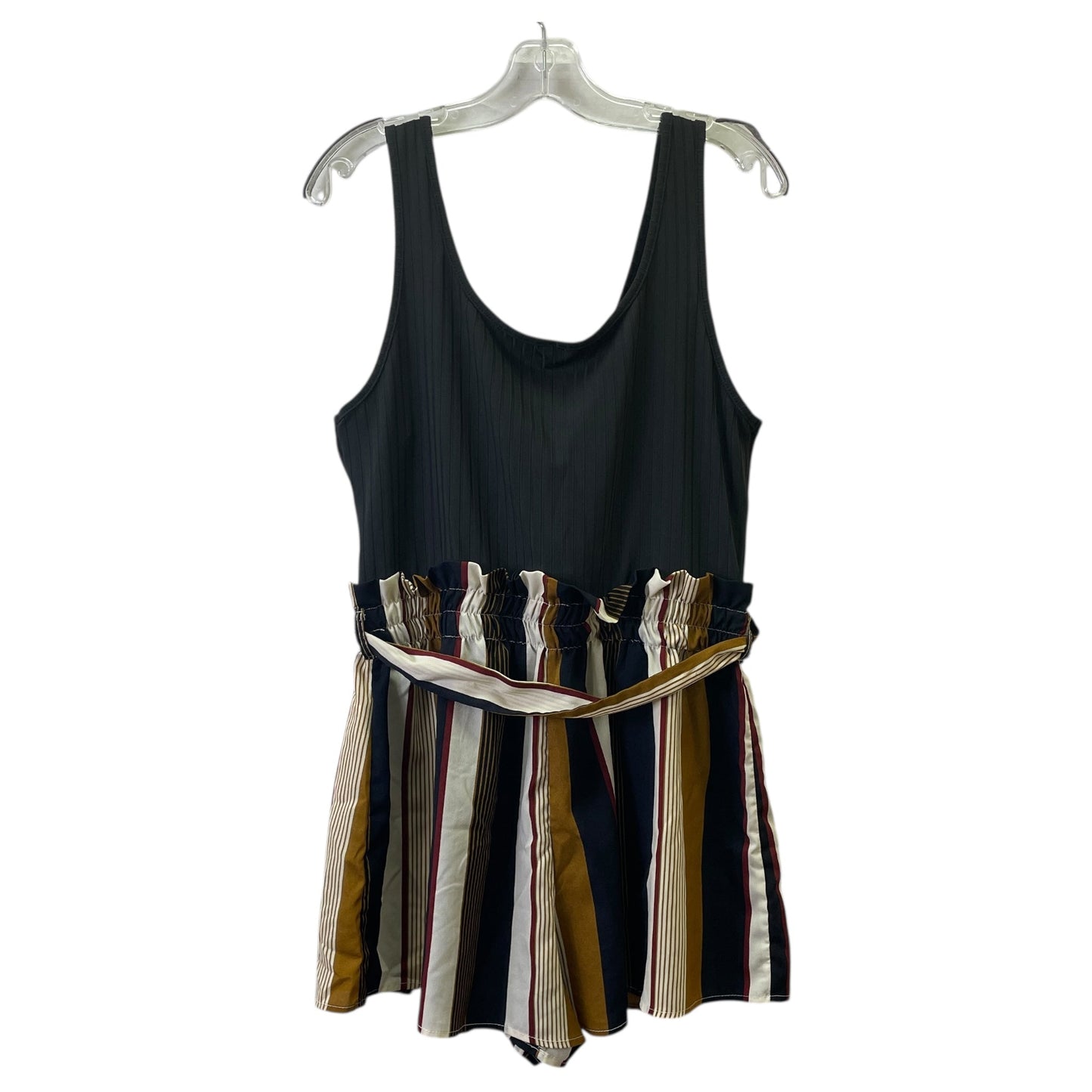 Romper By Shein In Black, Size:1X