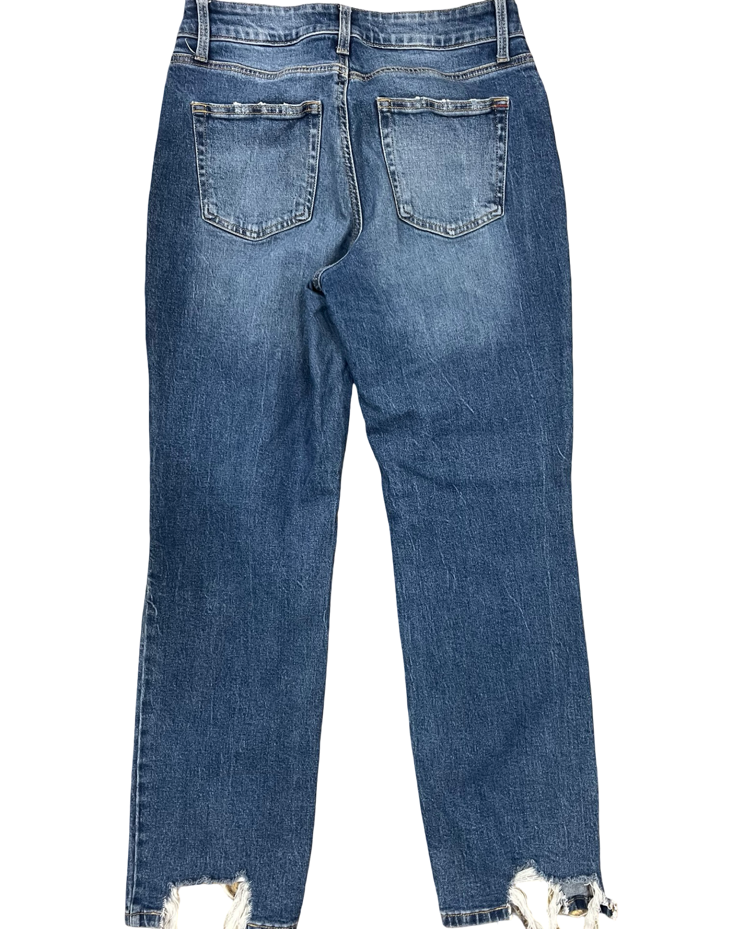 Jeans Straight By Edgely In Blue Denim, Size:8