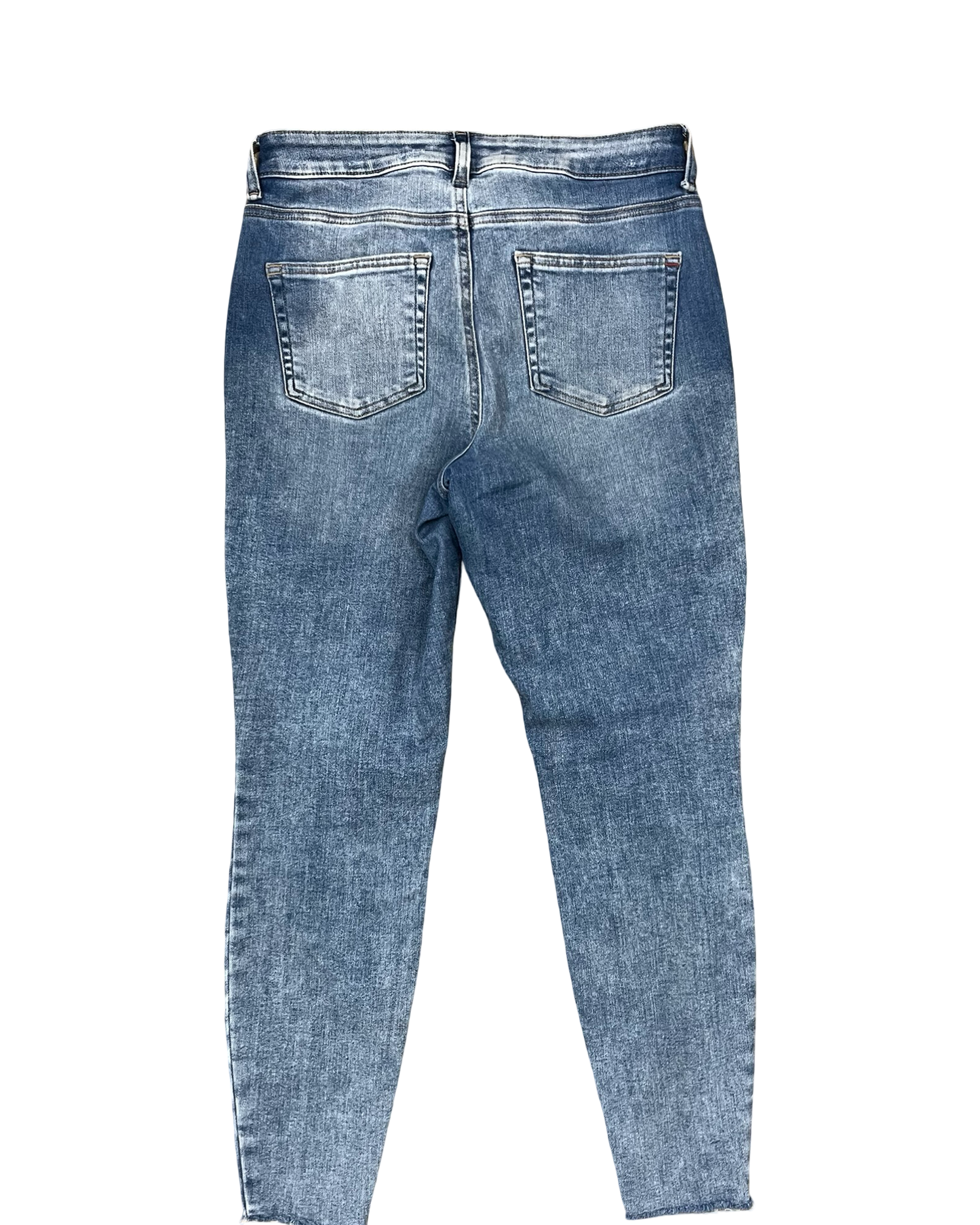 Jeans Skinny By Edgely In Blue Denim, Size:10