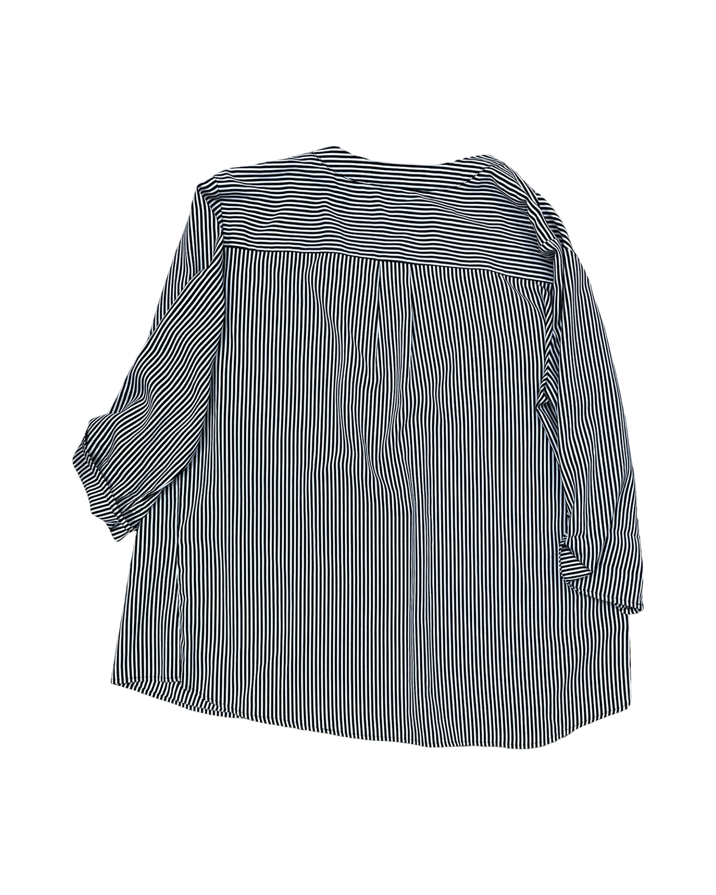 Blouse 3/4 Sleeve By Notations In Black & White, Size:L