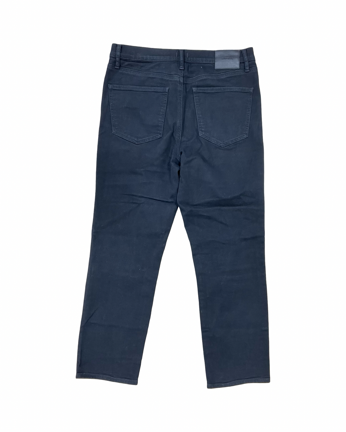 Jeans Straight By Express In Black Denim, Size:10L