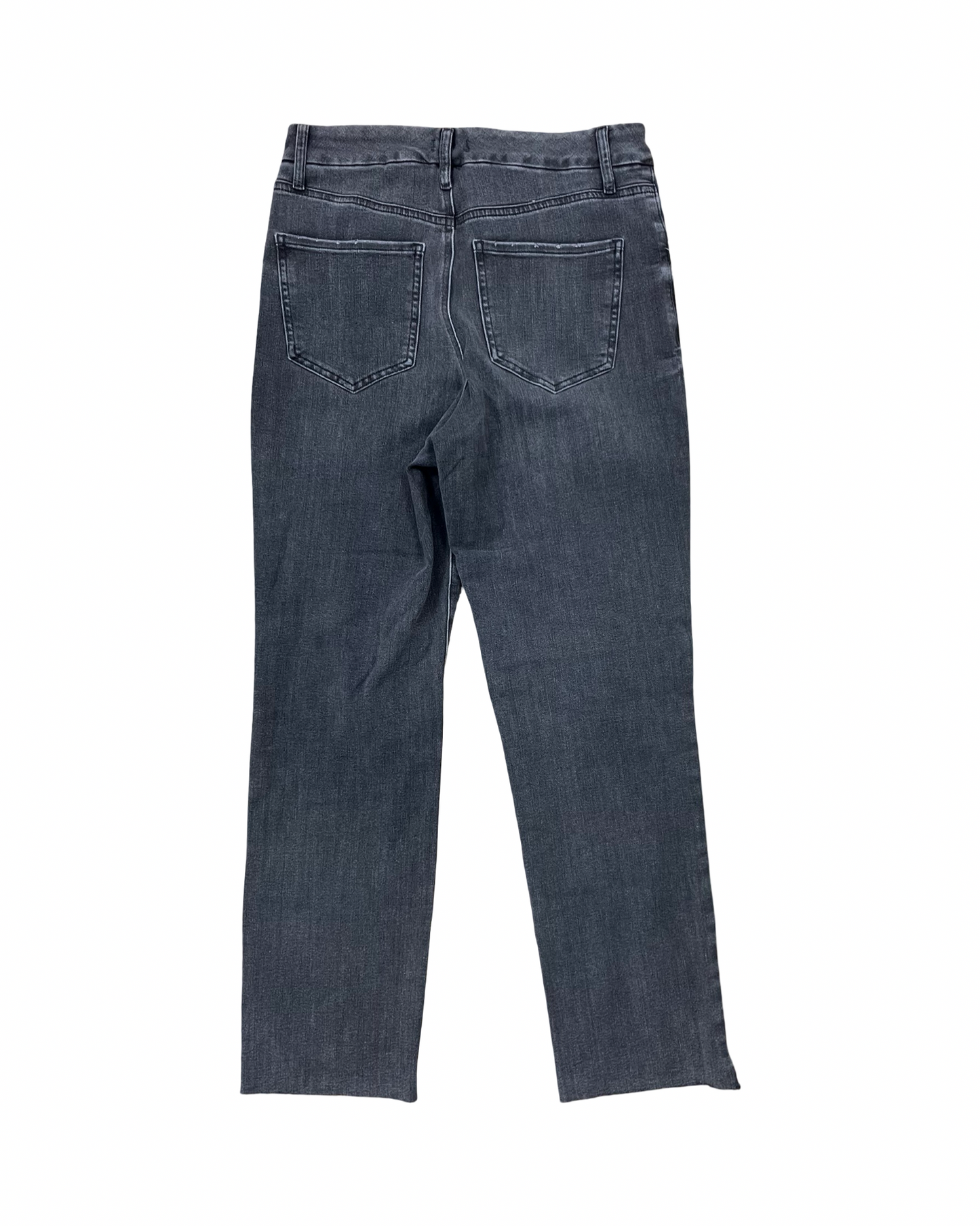 Jeans Straight By Express In Black Denim, Size:M