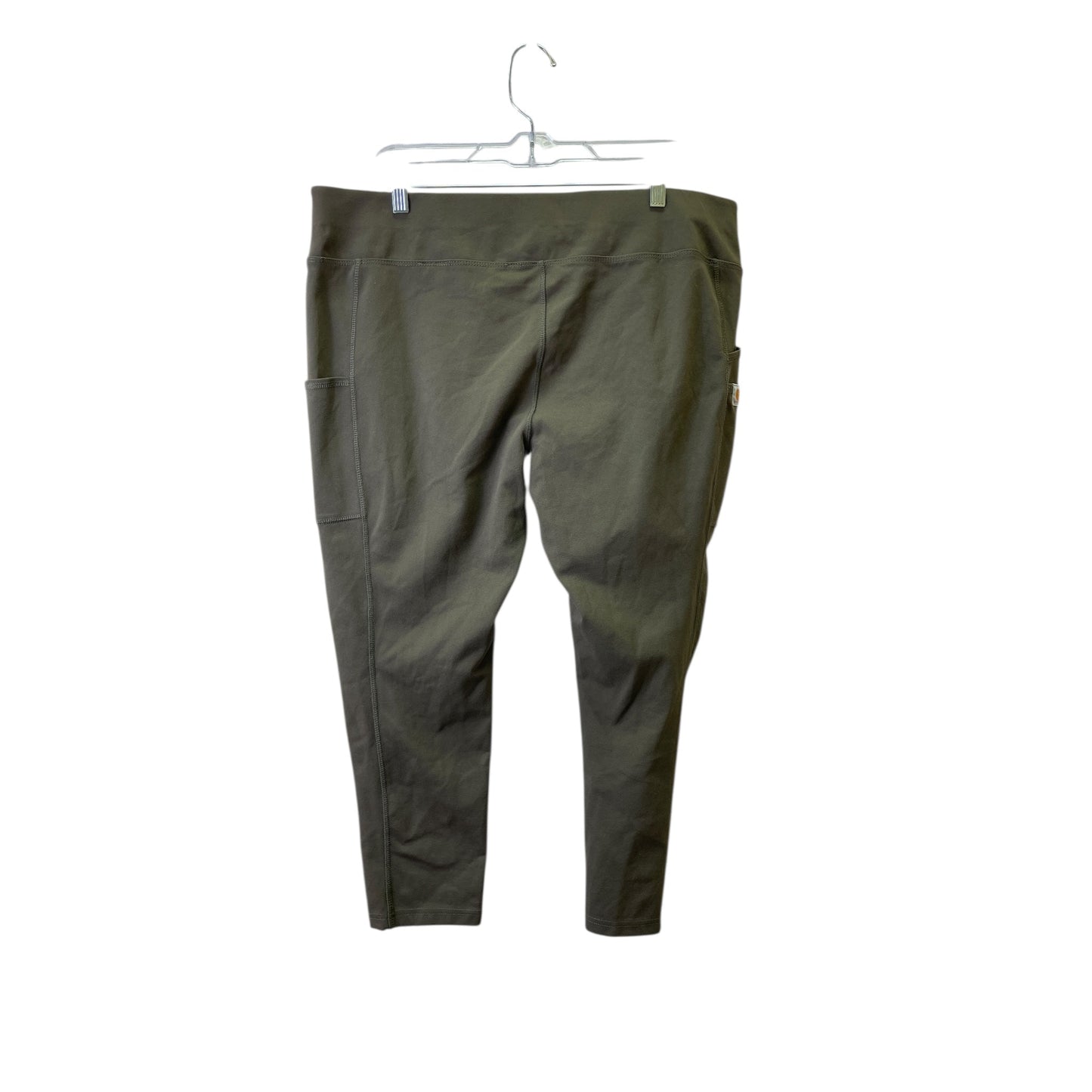 Athletic Leggings By Carhartt In Green, Size:Xl
