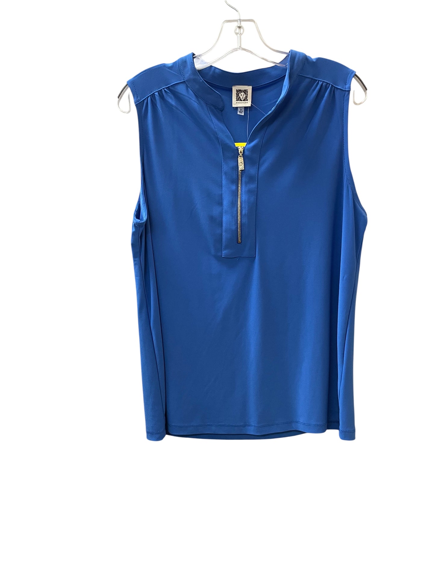 Top Sleeveless By Anne Klein In Blue, Size:M
