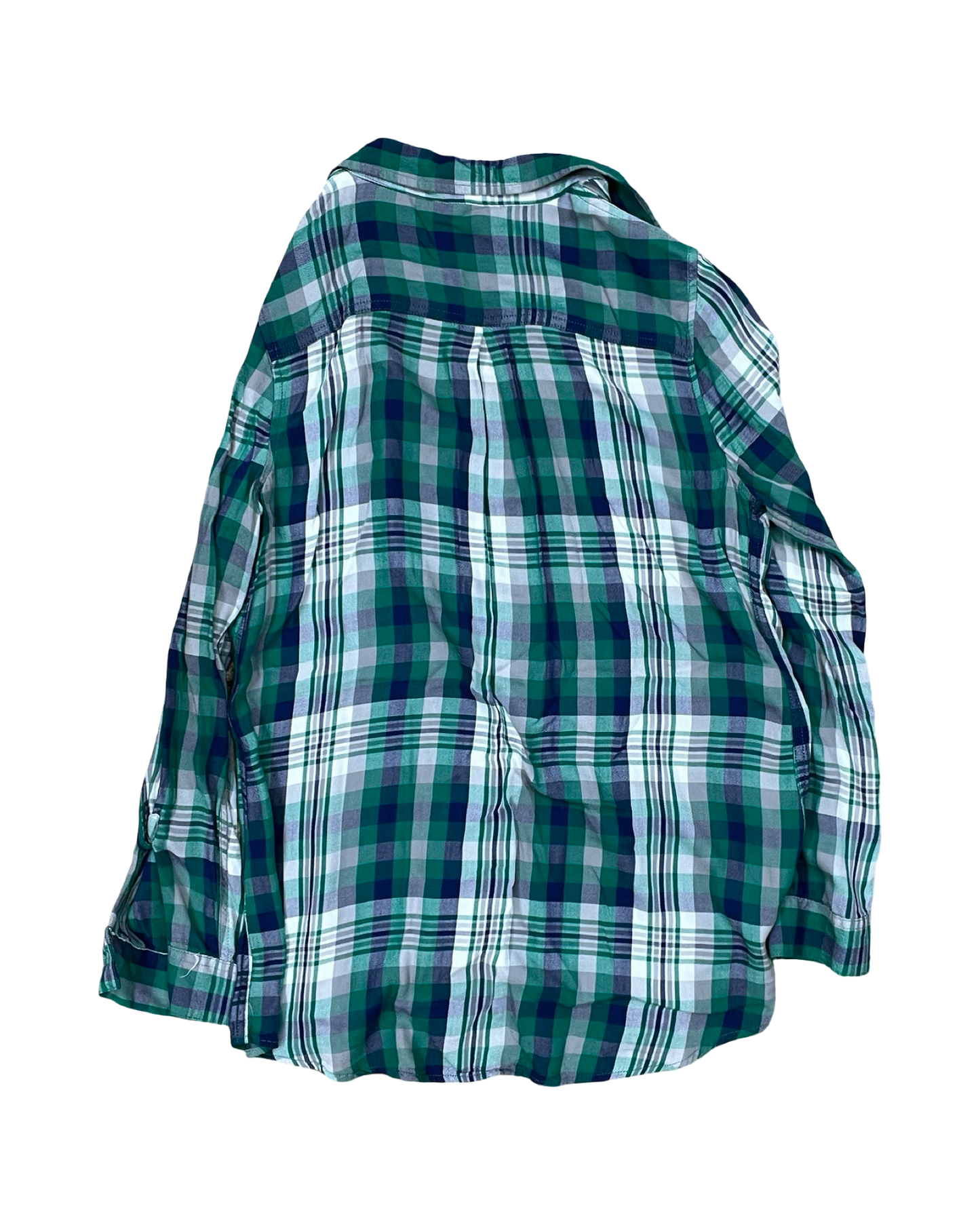 Blouse Ls By Clothes Mentor In Blue & Green, Size:M