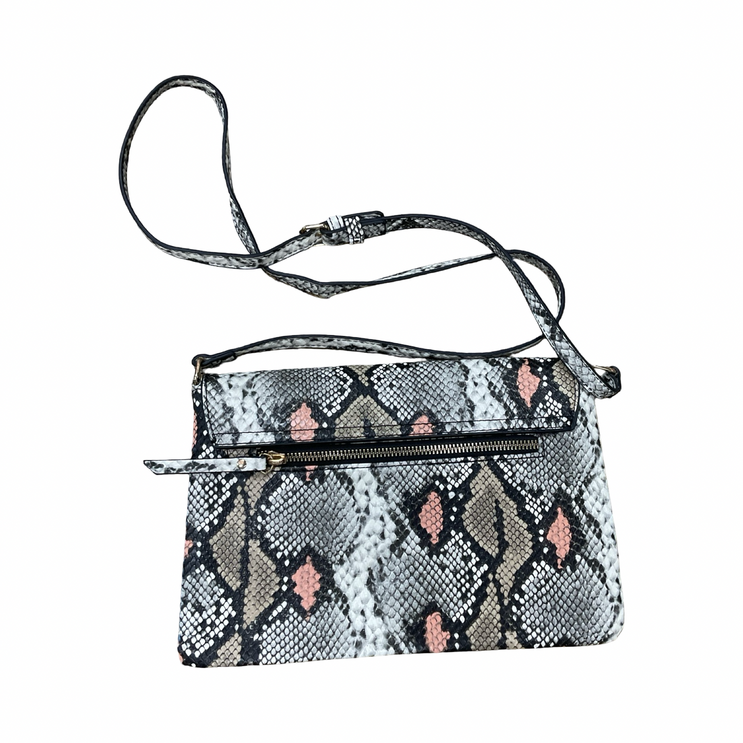 Crossbody By Clothes Mentor In Snakeskin Print, Size:Small