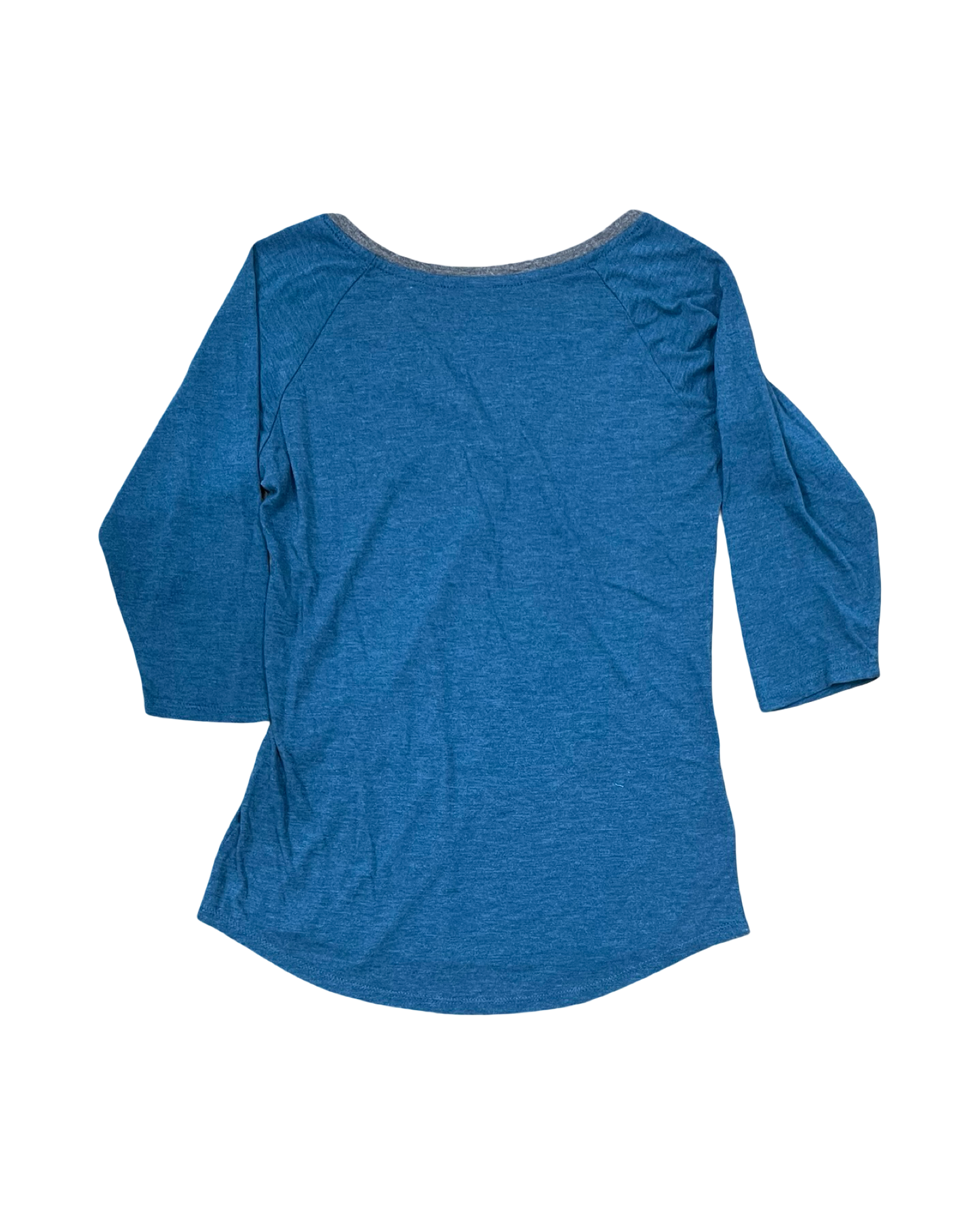 Top 3/4 Sleeve By Clothes Mentor In Blue, Size:L