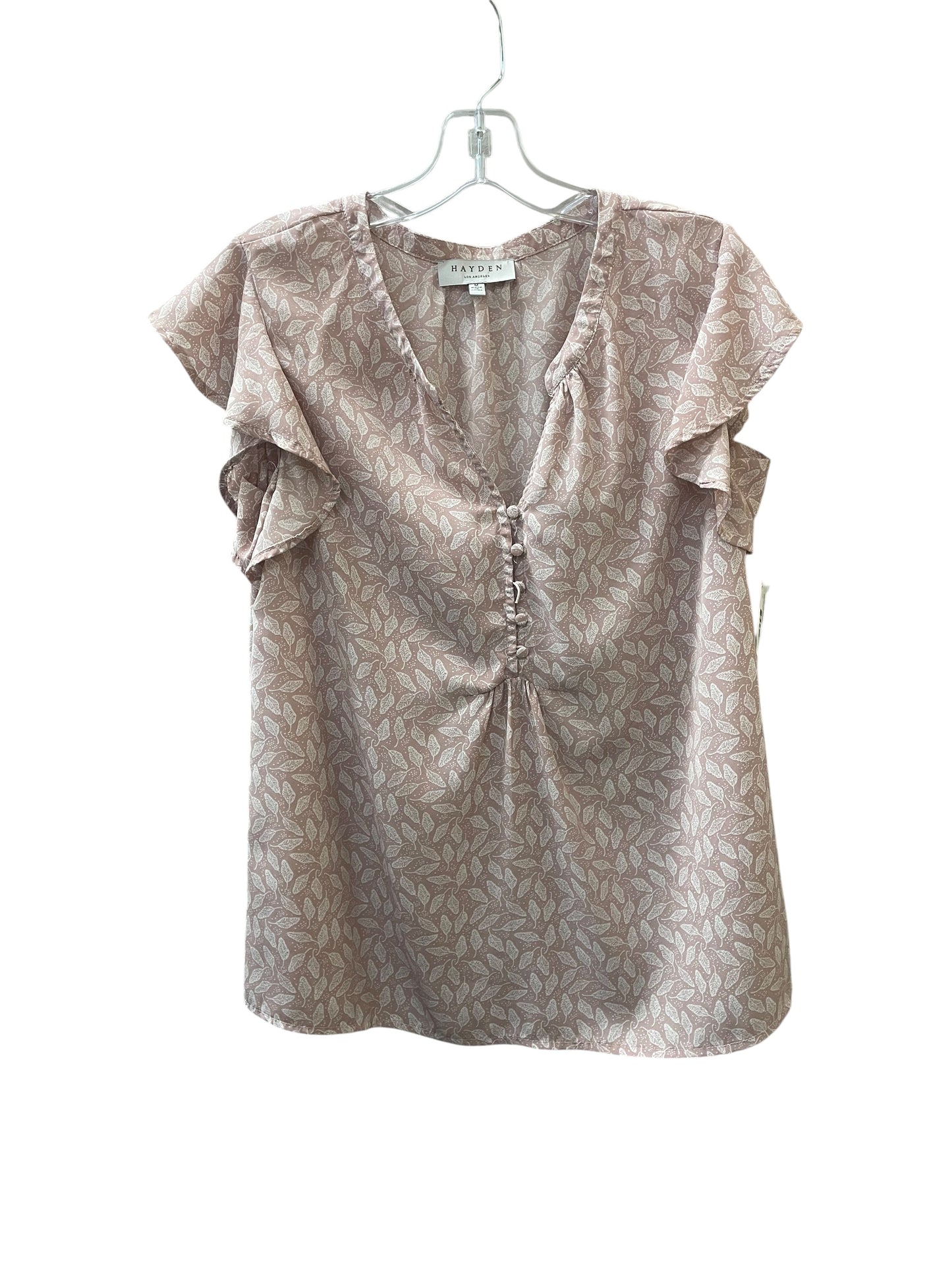 Blouse Sleeveless By Hayden La In Pink & White, Size:M