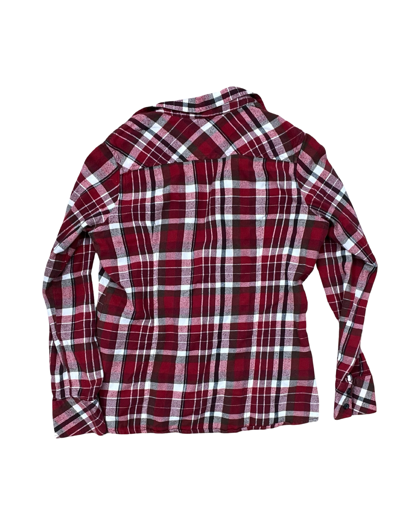 Blouse Ls By Natural Reflections In Red, Size:M