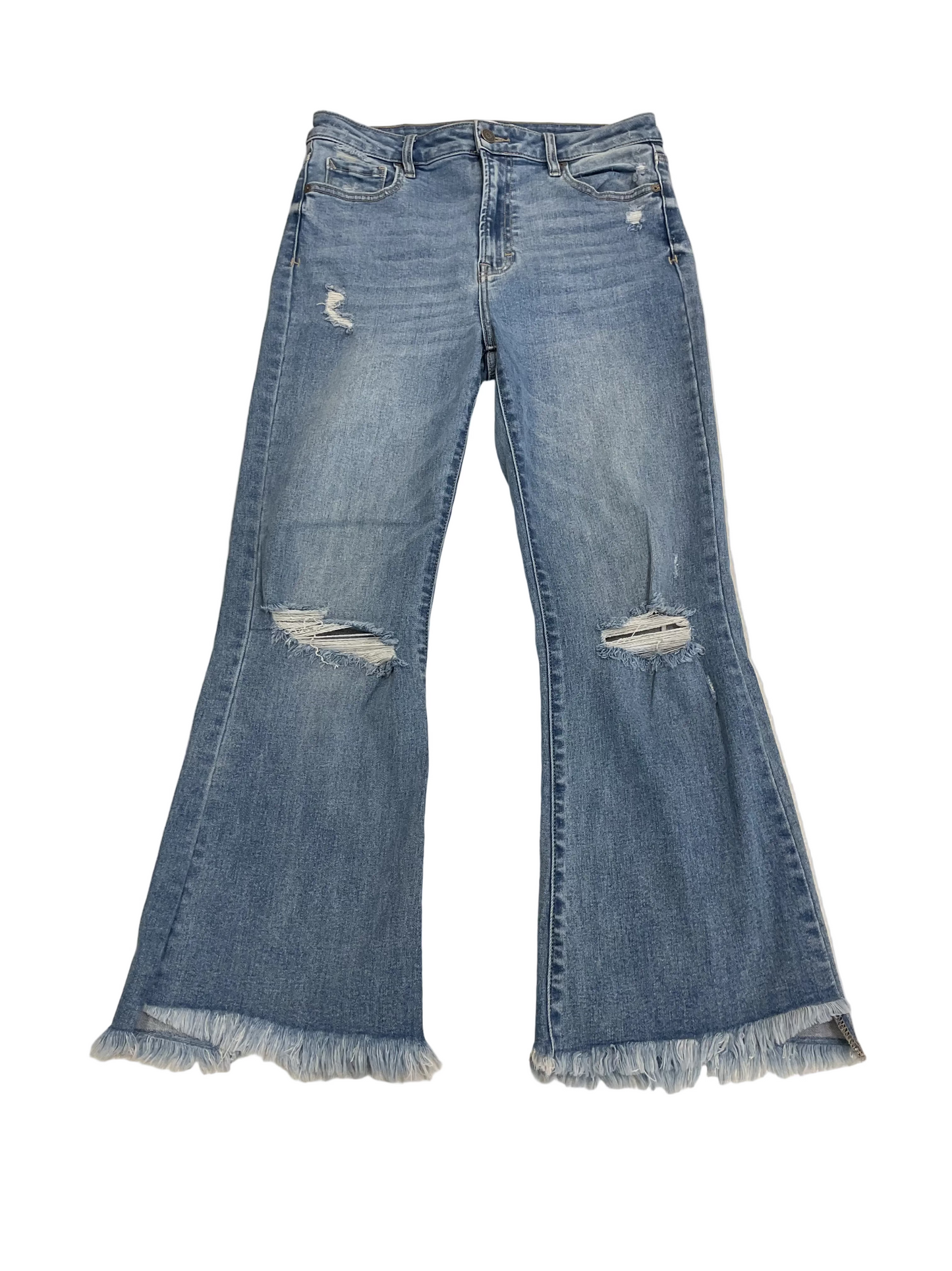 Jeans Flared By Hidden In Blue Denim, Size:8