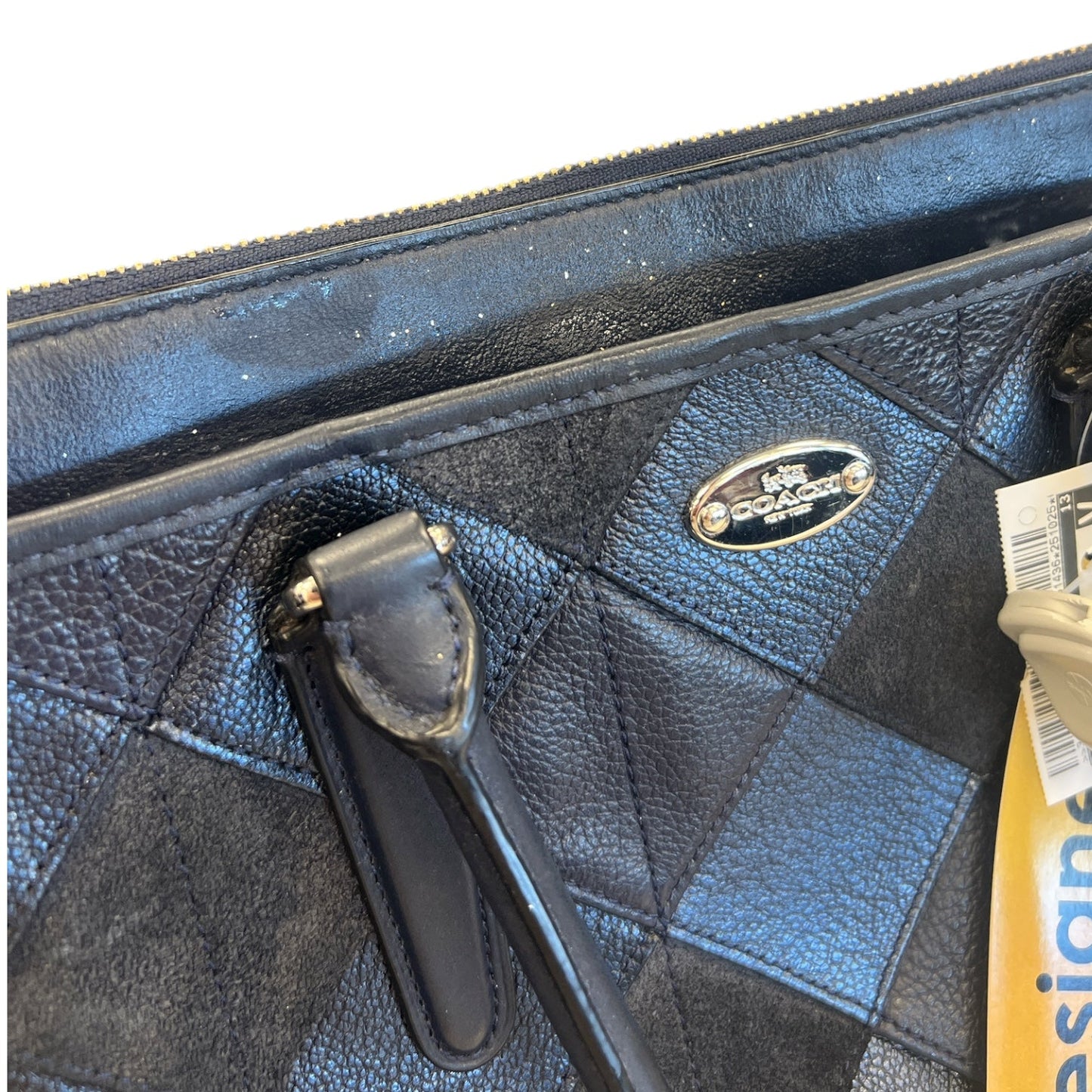 Handbag Designer By Coach In Blue, Size:Large