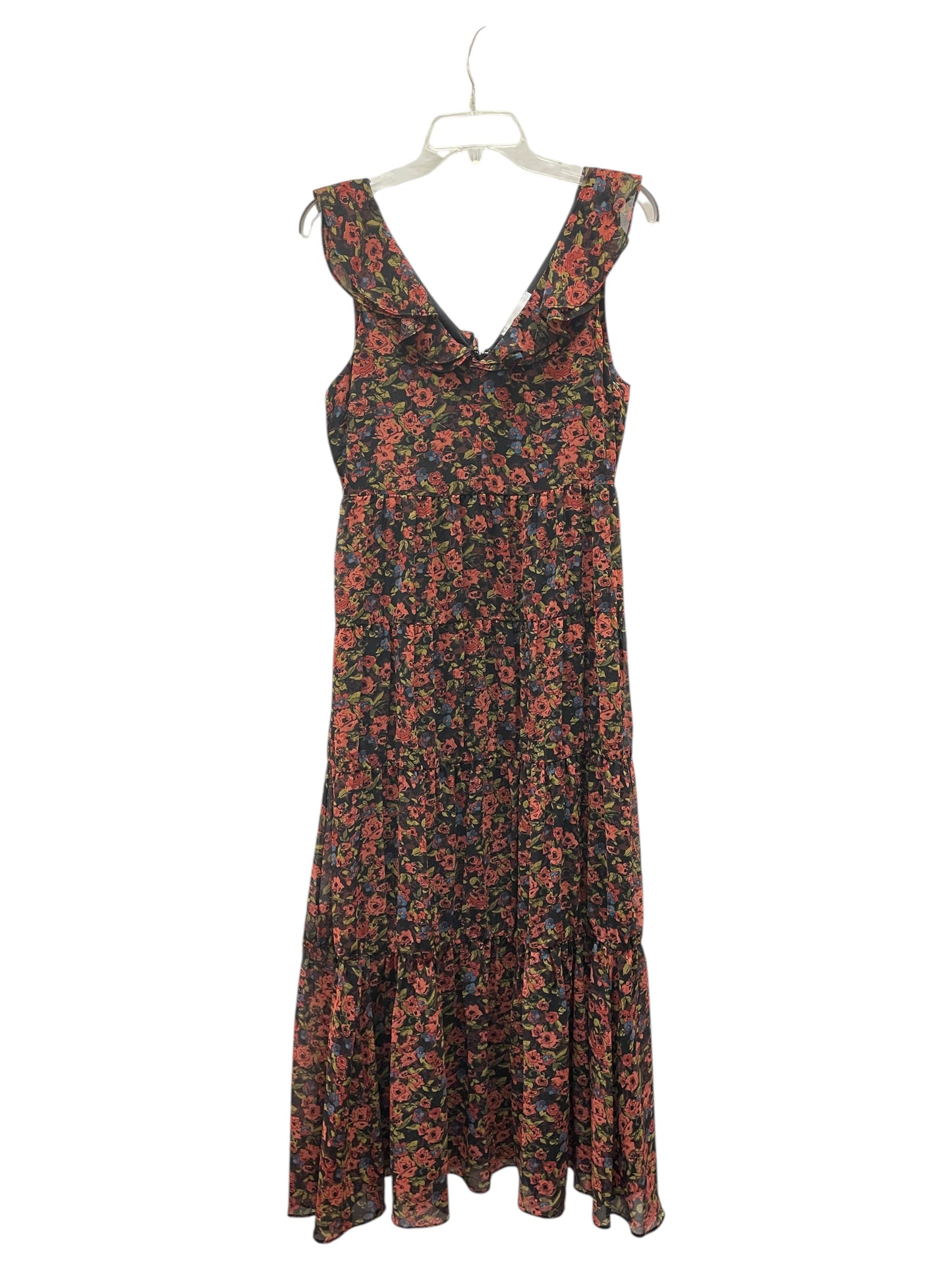 Dress Casual Maxi By Chelsea 28 In Floral Print, Size:S